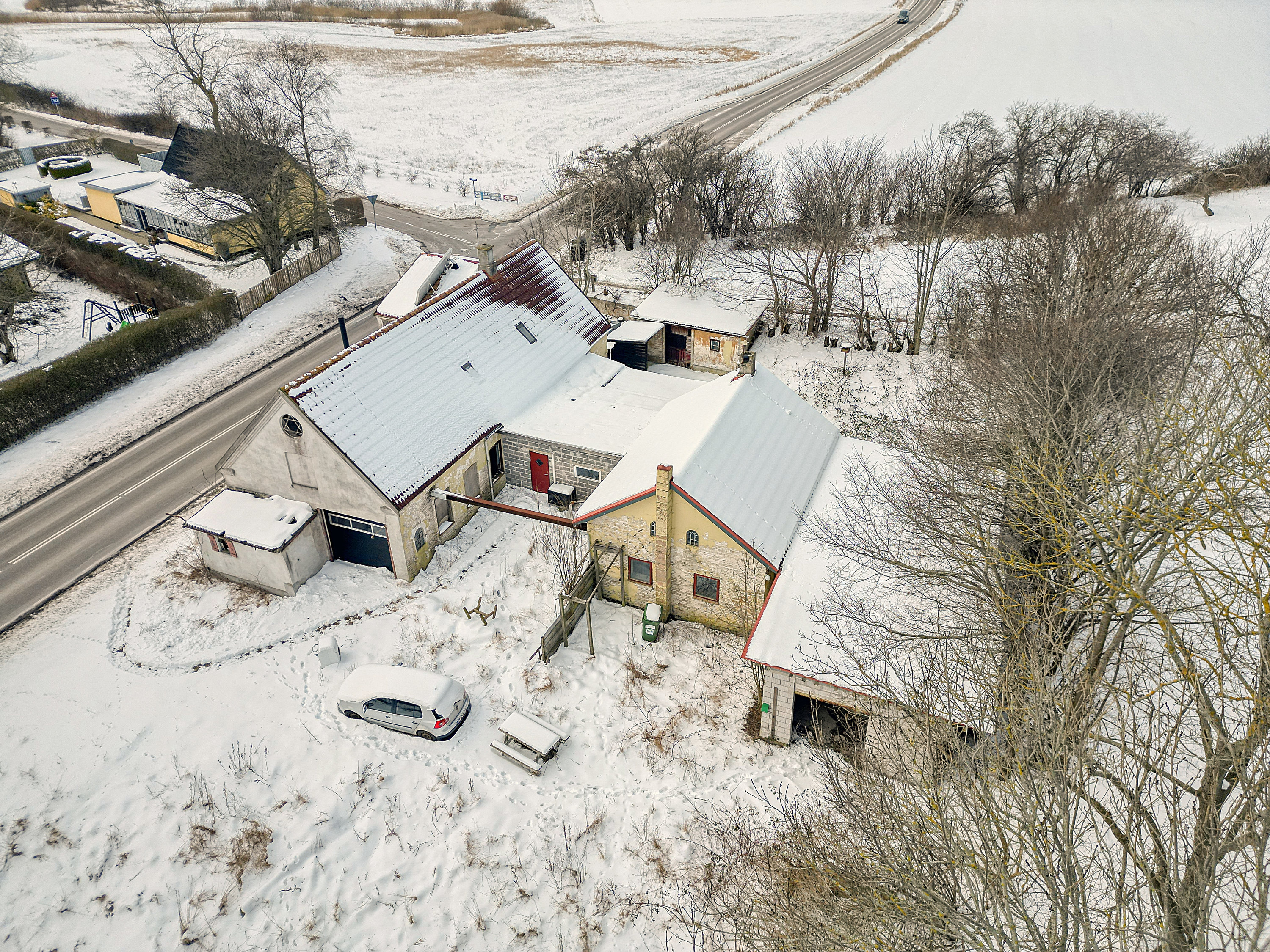 Fremhævet luftfoto billede i fuldskærmstilstand. Billede af Oddenvej 4A, Nygård, 4500 Nykøbing Sj
