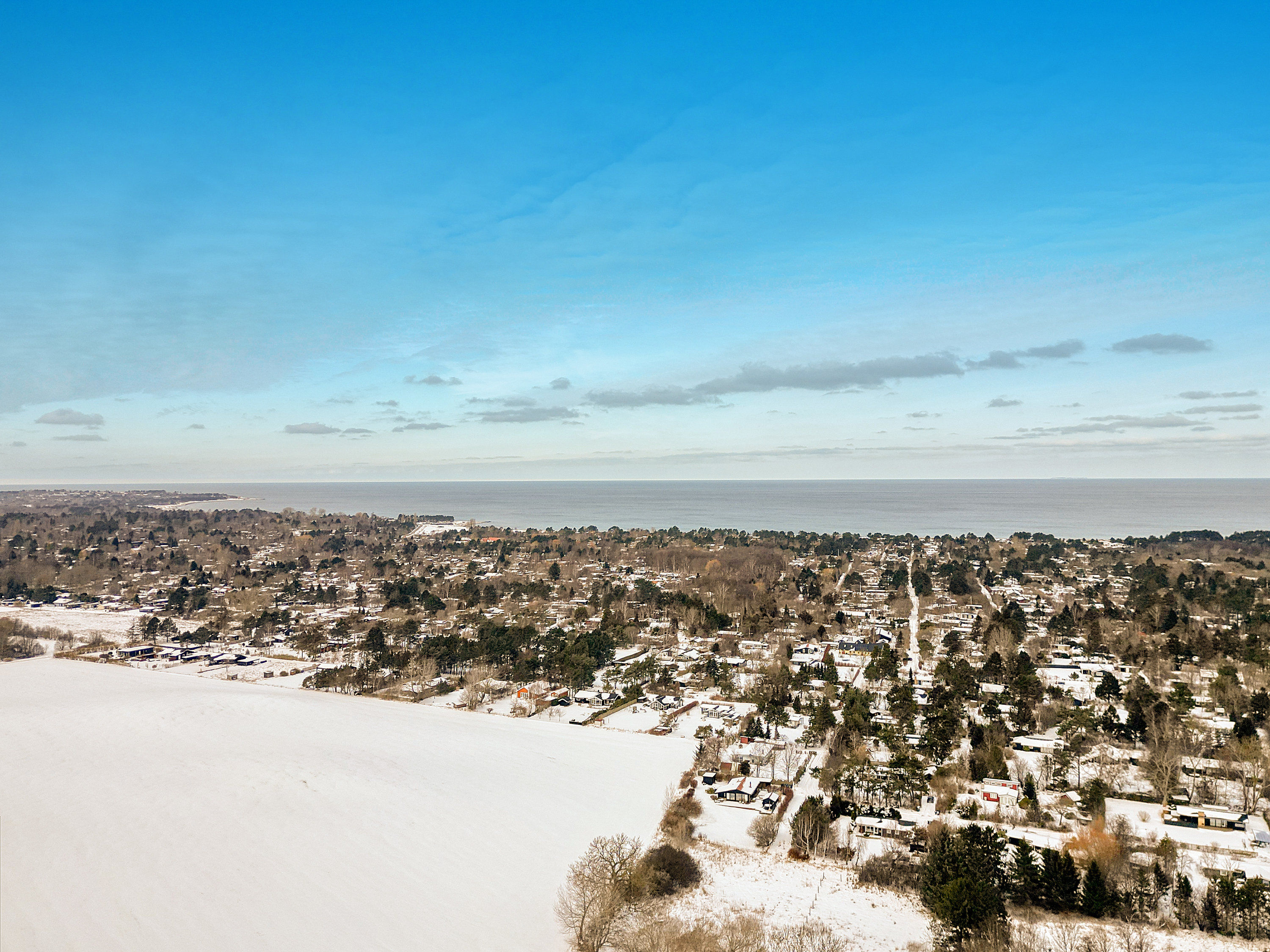 Fremhævet luftfoto billede i fuldskærmstilstand. Billede af Oddenvej 4A, Nygård, 4500 Nykøbing Sj