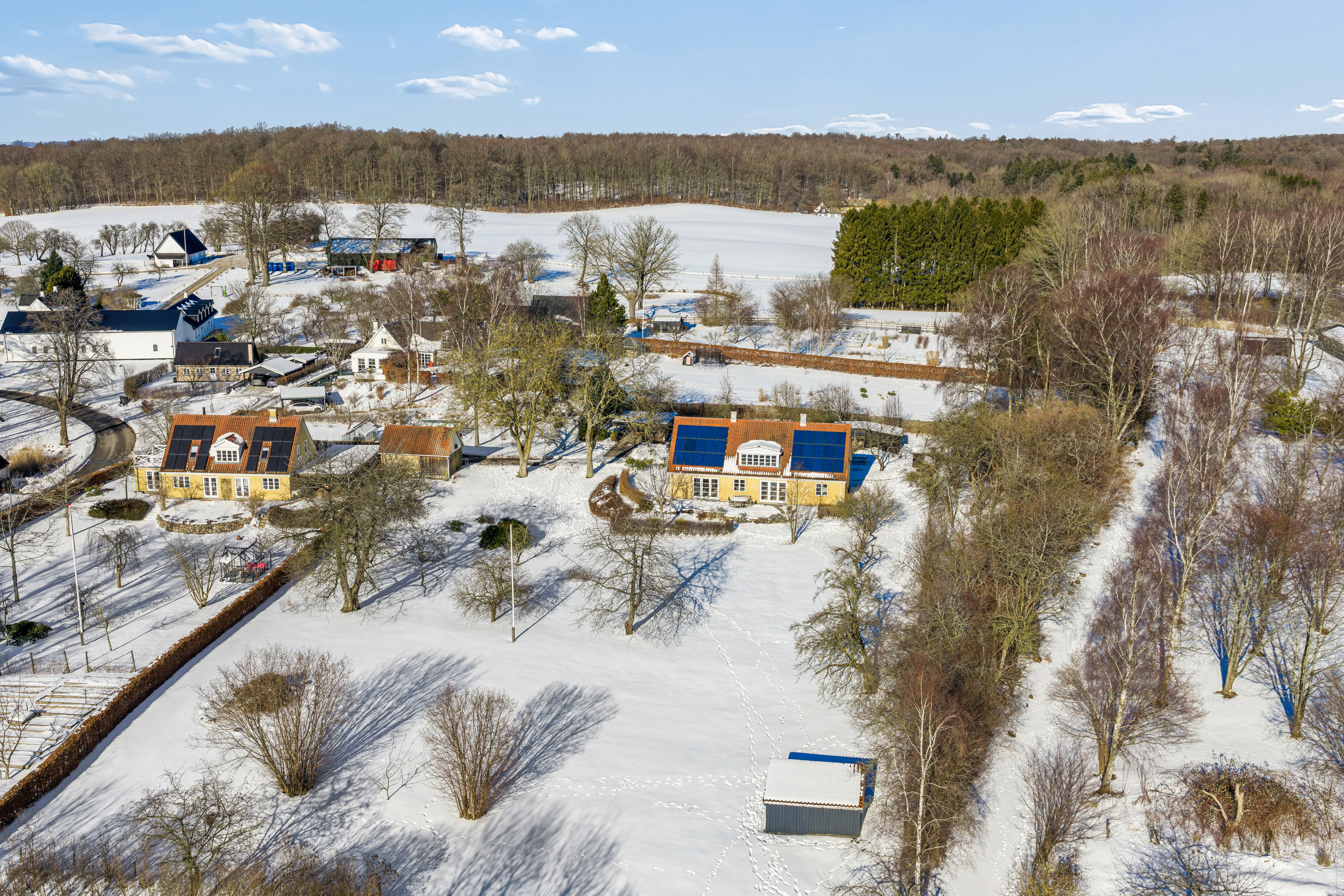 Fremhævet luftfoto billede i fuldskærmstilstand. Billede af Langerødvej 45A, Langerød, 3480 Fredensborg