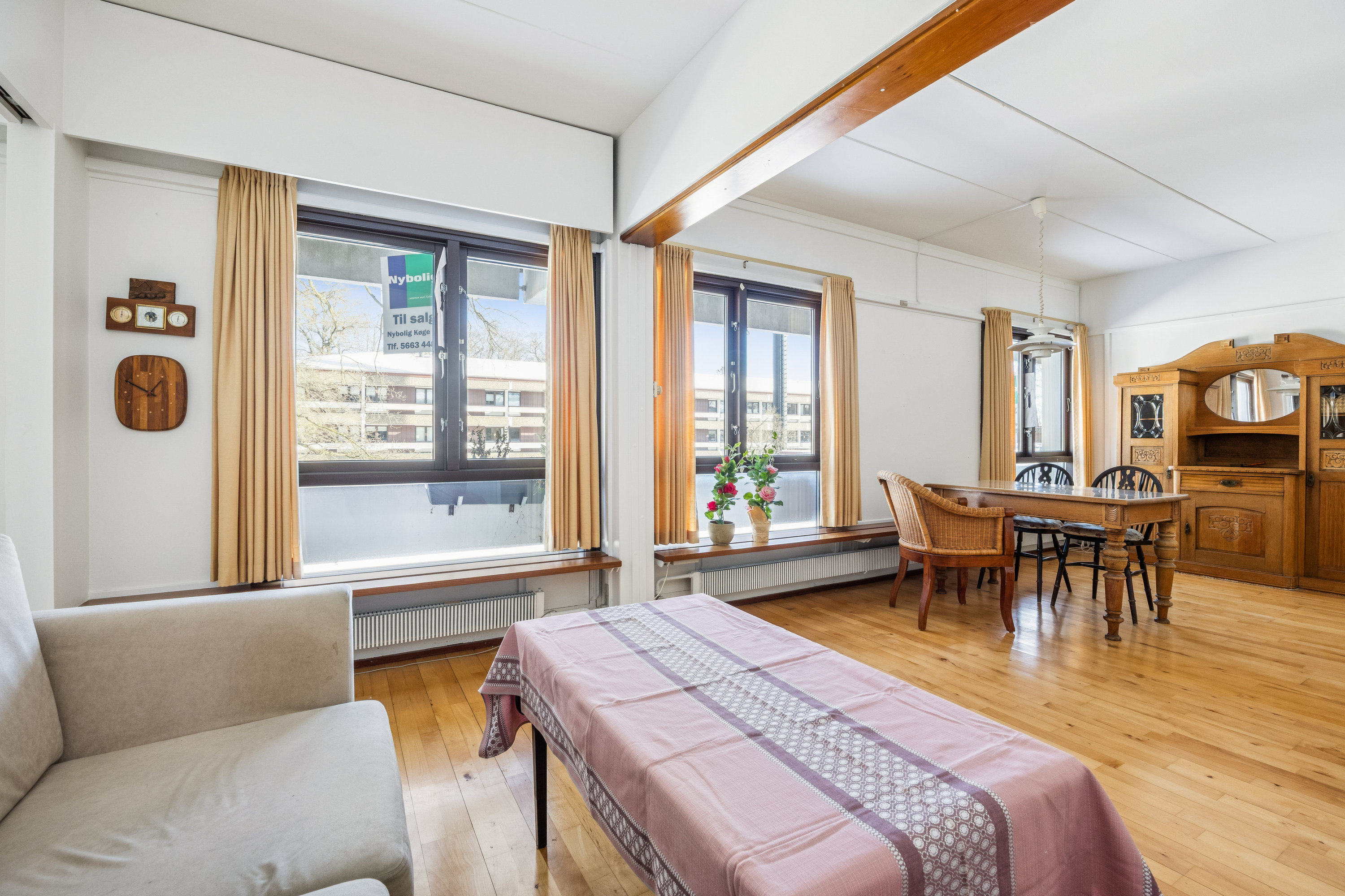 Fremhævet stue billede i fuldskærmstilstand. Billede af Sandmarksbo 1, 1. 110., 4600 Køge