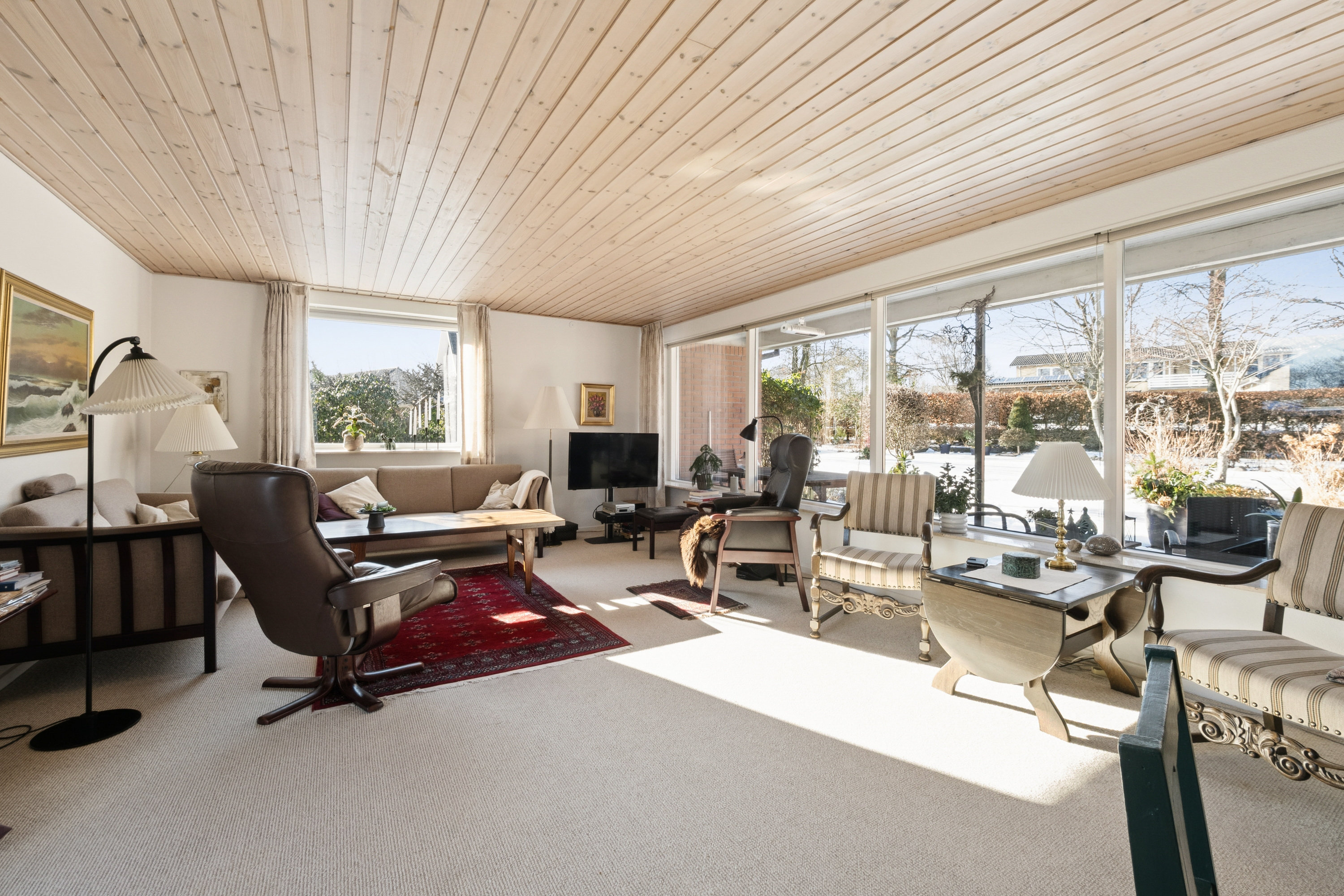 Fremhævet stue billede i fuldskærmstilstand. Billede af Vestervangen 36, 7900 Nykøbing M