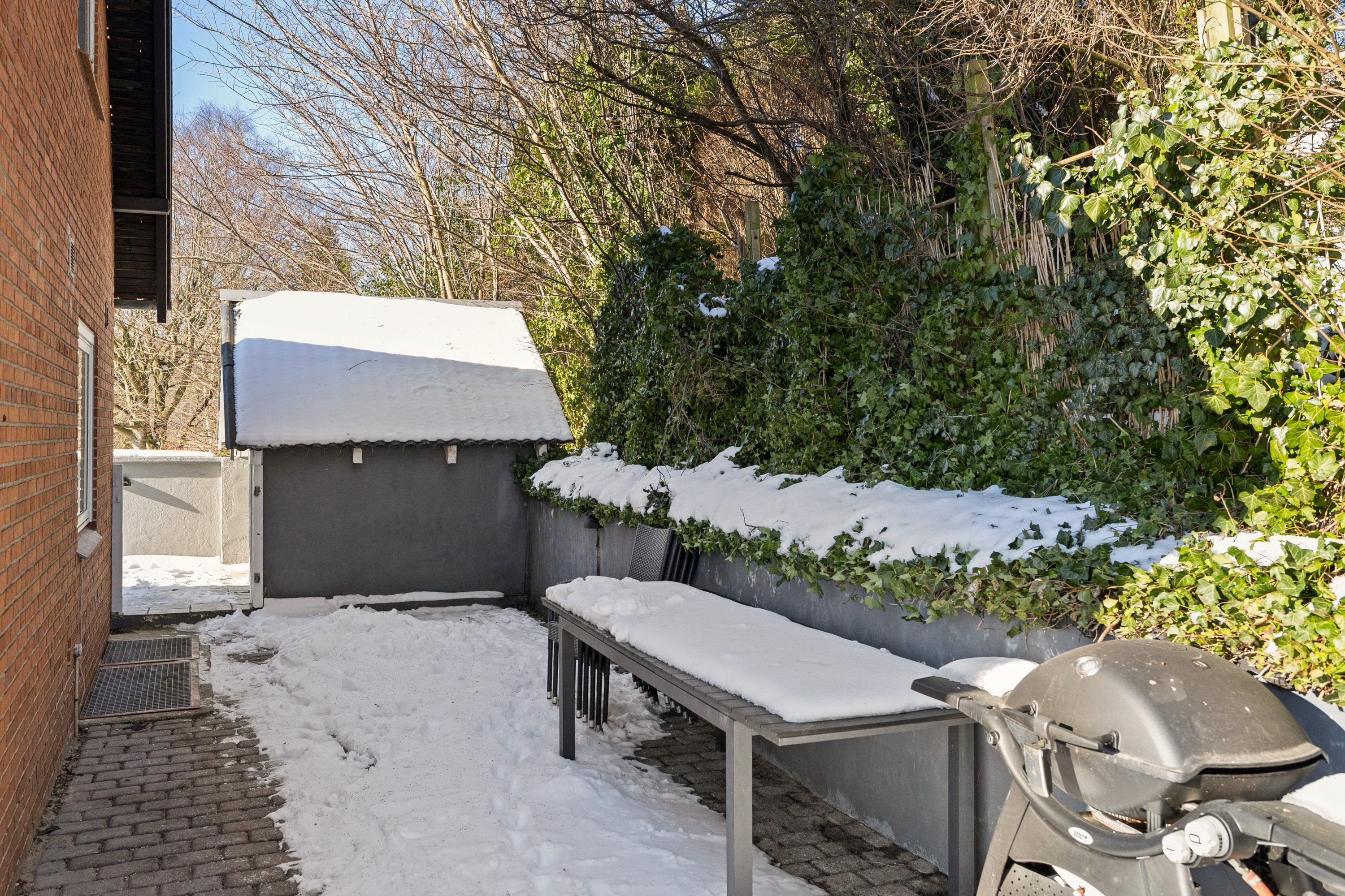 Fremhævet terrasse billede i fuldskærmstilstand. Billede af Elmevej 11, Hobro By, 9500 Hobro