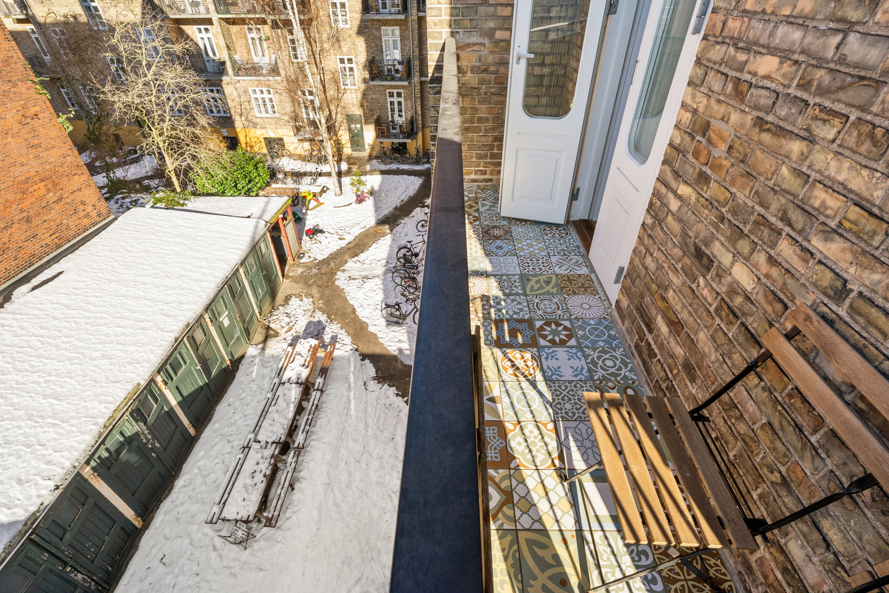 Fremhævet altan billede i fuldskærmstilstand. Billede af Vodroffslund 4, 2. tv., 1914 Frederiksberg C