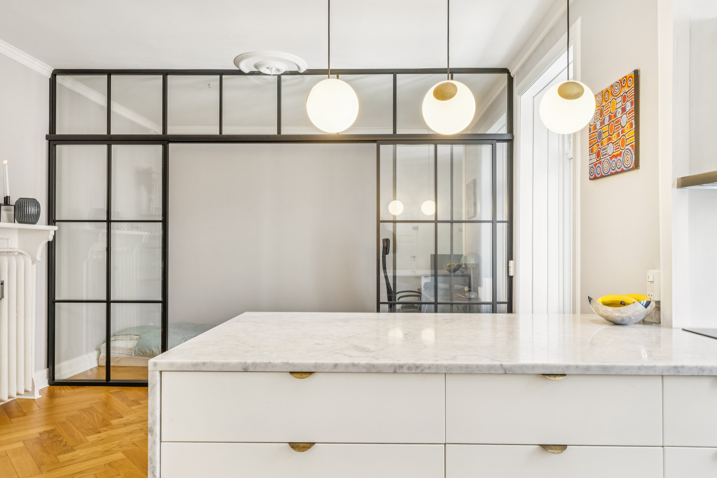 Fremhævet køkken billede i fuldskærmstilstand. Billede af Vodroffslund 4, 2. tv., 1914 Frederiksberg C