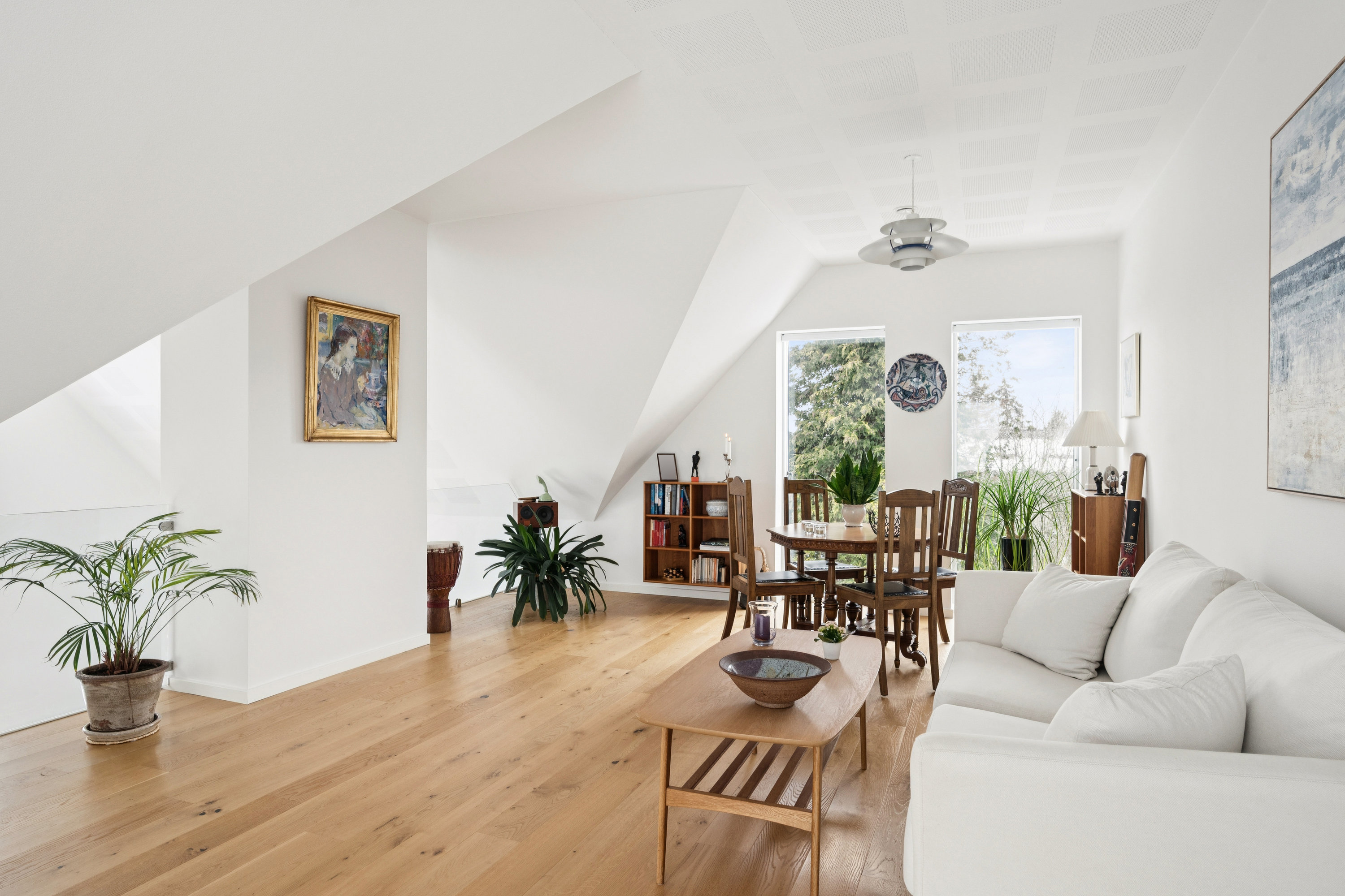 Fremhævet stue billede i fuldskærmstilstand. Billede af Jacob Adelborgs Allé 4B, 8240 Risskov