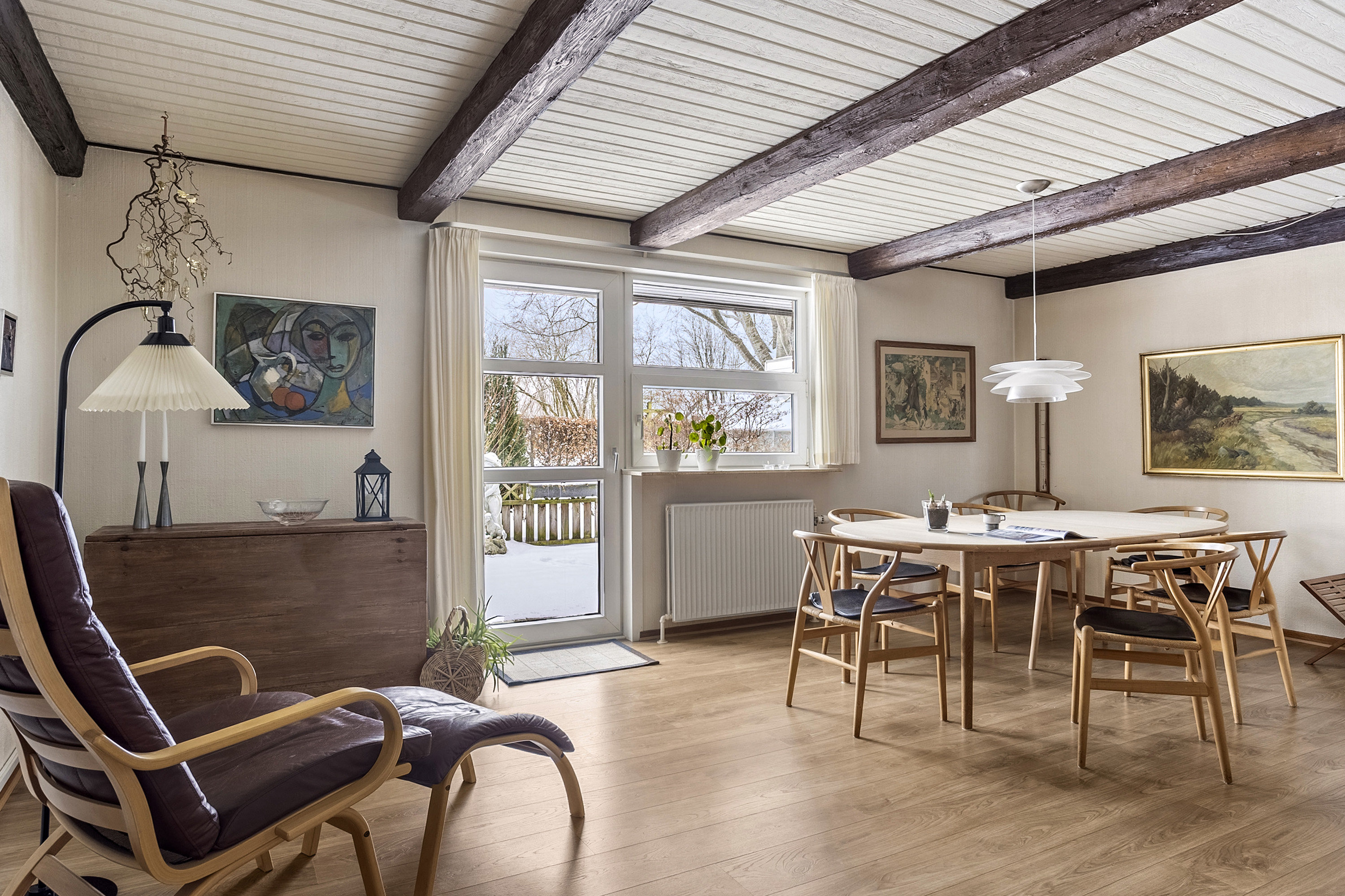 Fremhævet alrum/stue billede i fuldskærmstilstand. Billede af Rugtoften 48, Skodborg, 6630 Rødding