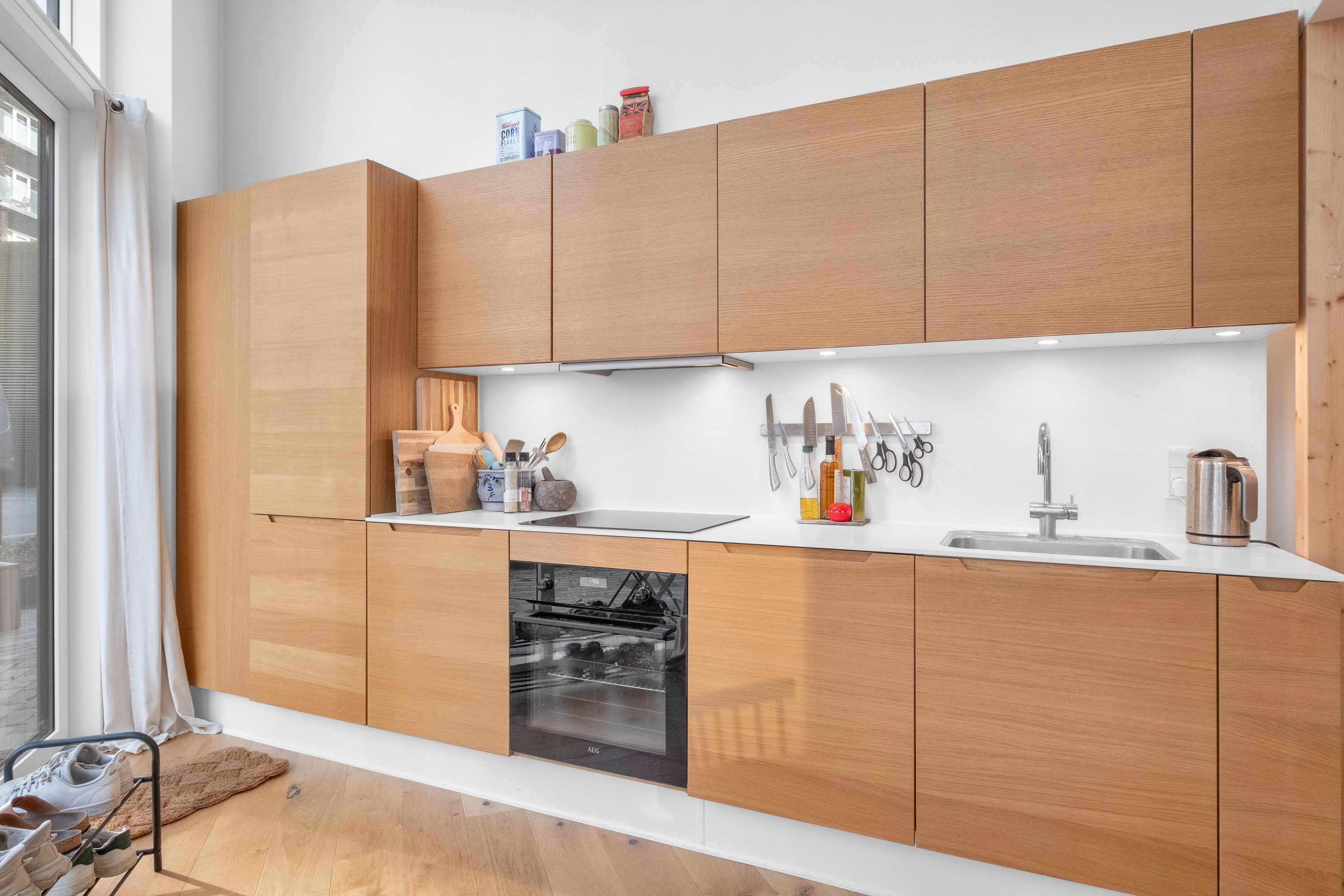 Fremhævet køkken/alrum billede i fuldskærmstilstand. Billede af Irma Pedersens Gade 156, 8000 Aarhus C