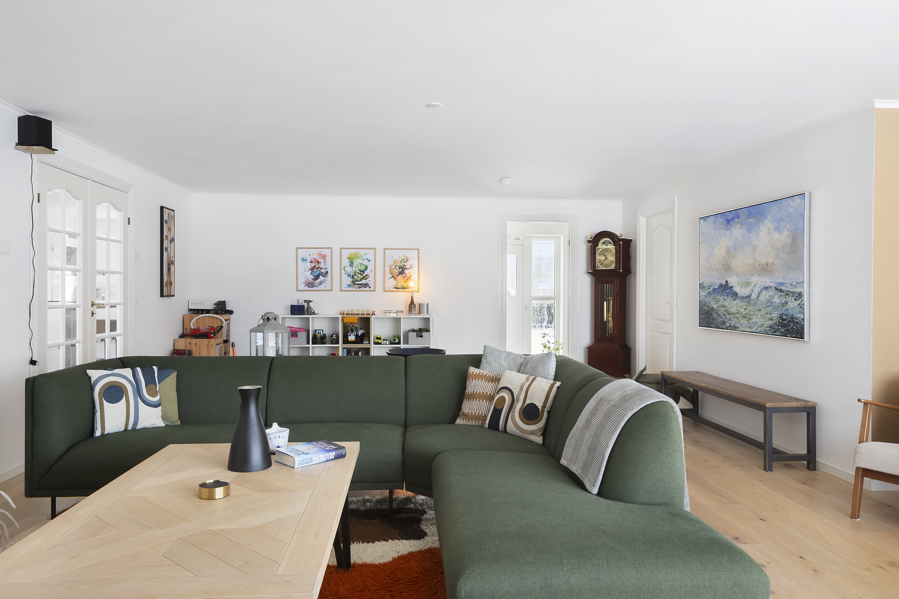 Fremhævet stue billede i fuldskærmstilstand. Billede af Savværksvej 11, 6230 Rødekro