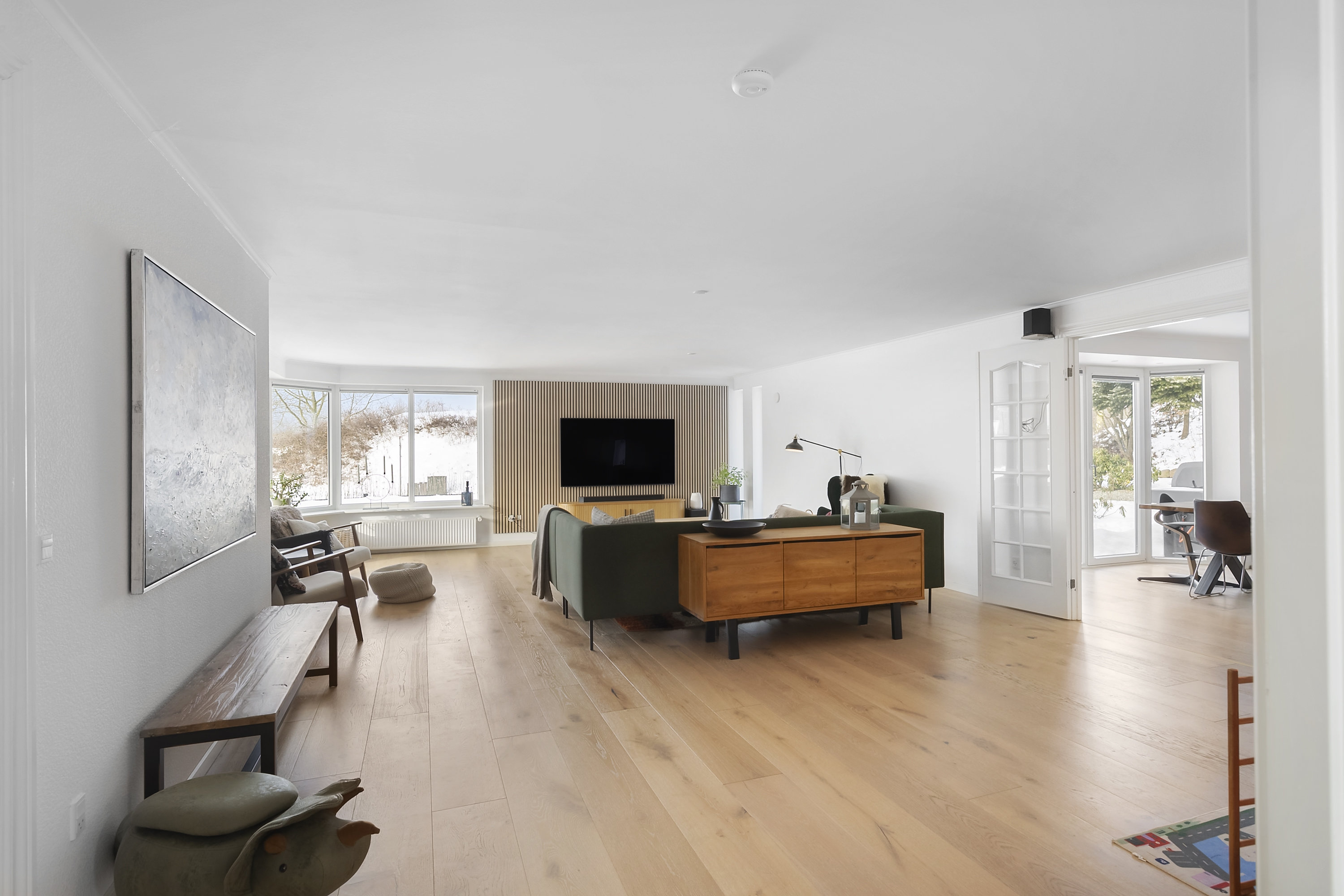 Fremhævet stue billede i fuldskærmstilstand. Billede af Savværksvej 11, 6230 Rødekro