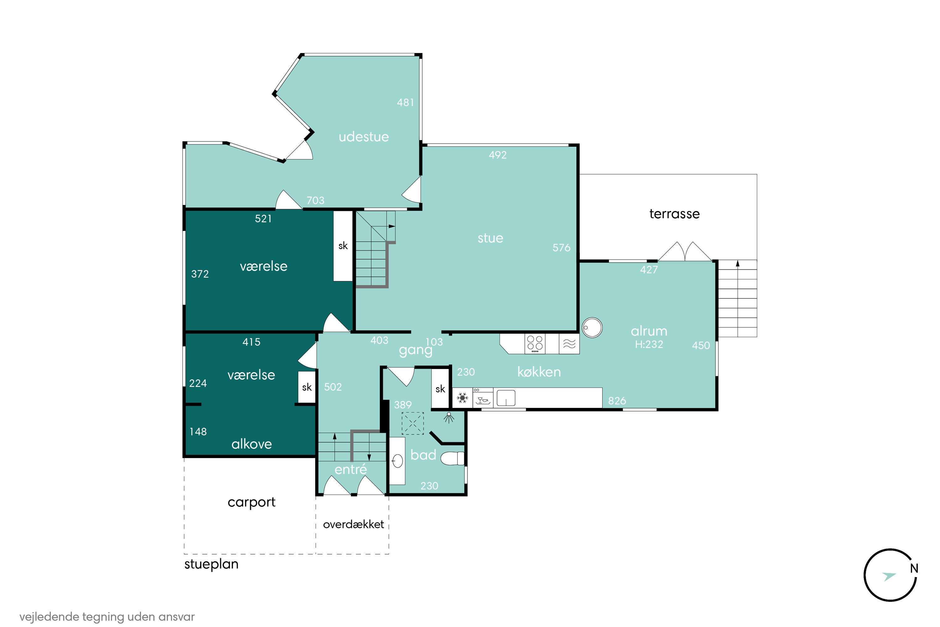 Plantegninger billede af Tunøvej 30, 9900 Frederikshavn