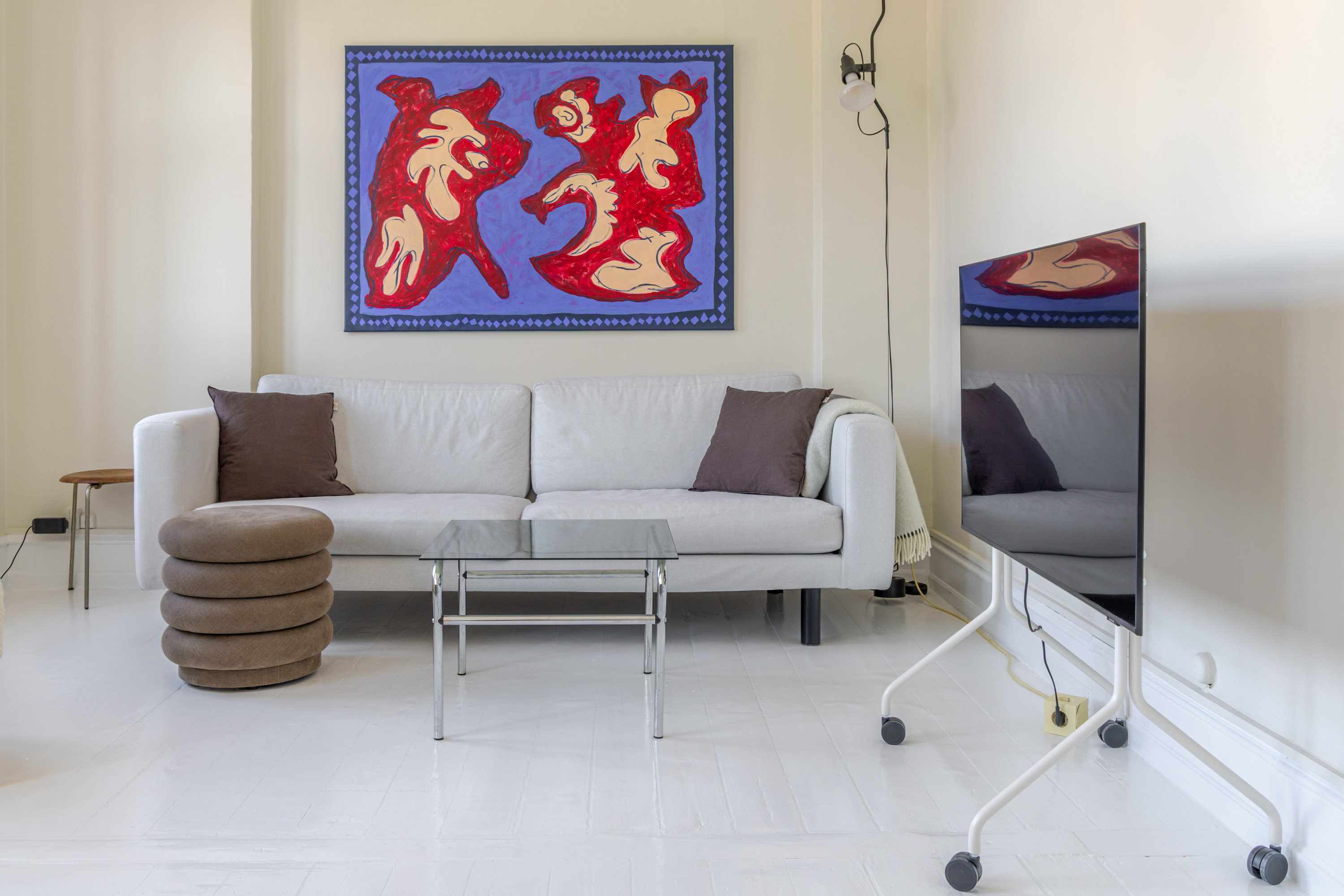 Fremhævet stue billede i fuldskærmstilstand. Billede af Overgaden Oven Vandet 2A, 2. th., 1415 København K