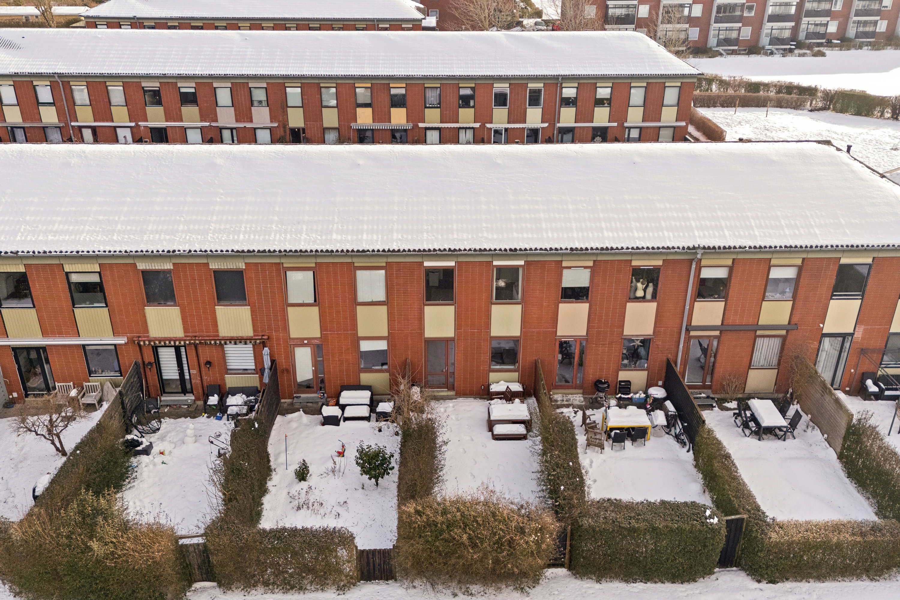 Fremhævet luftfoto billede i fuldskærmstilstand. Billede af Elmehusene 139, 2600 Glostrup