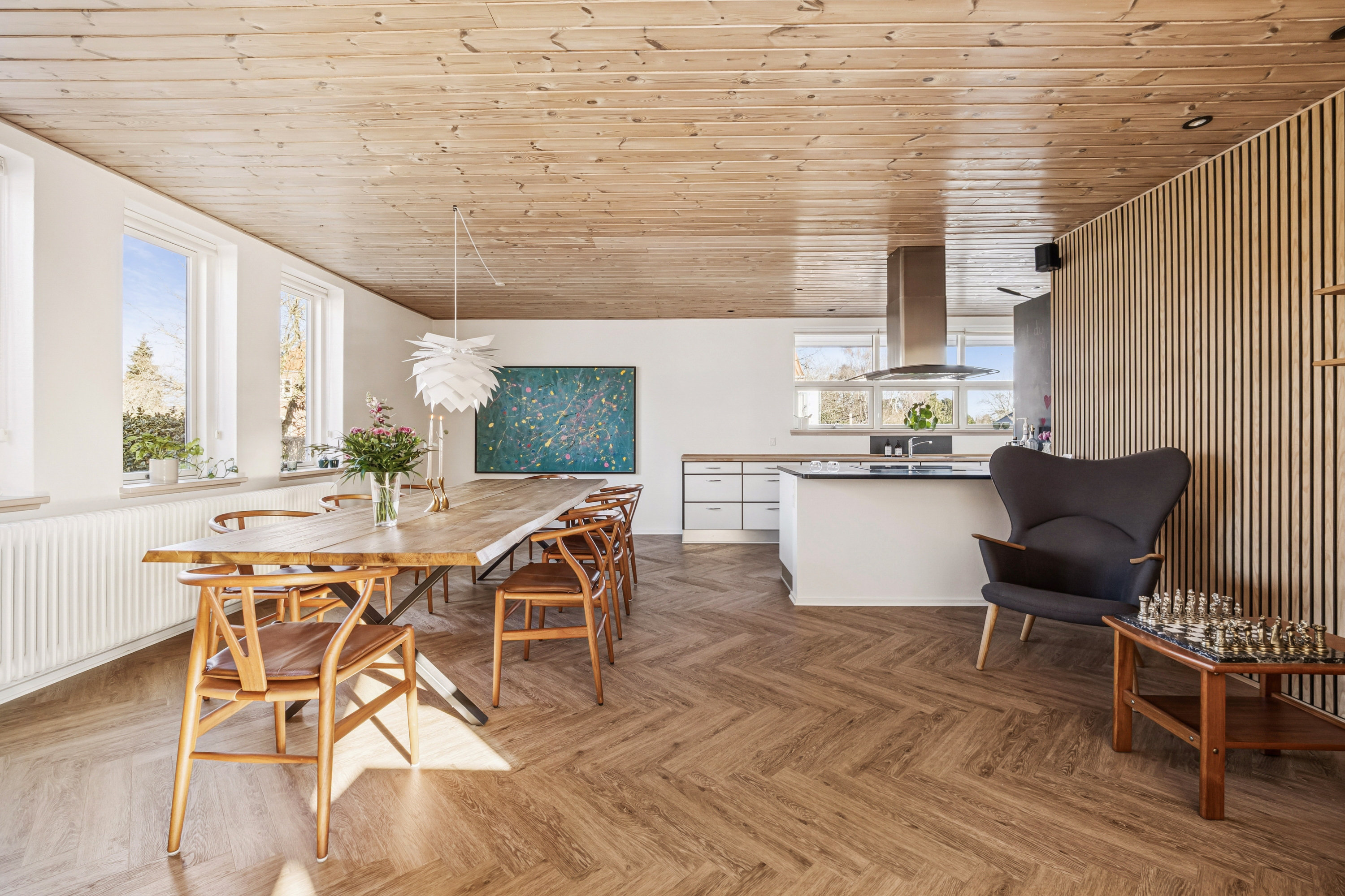 Fremhævet stue billede i fuldskærmstilstand. Billede af Lindevej 6, 7900 Nykøbing M