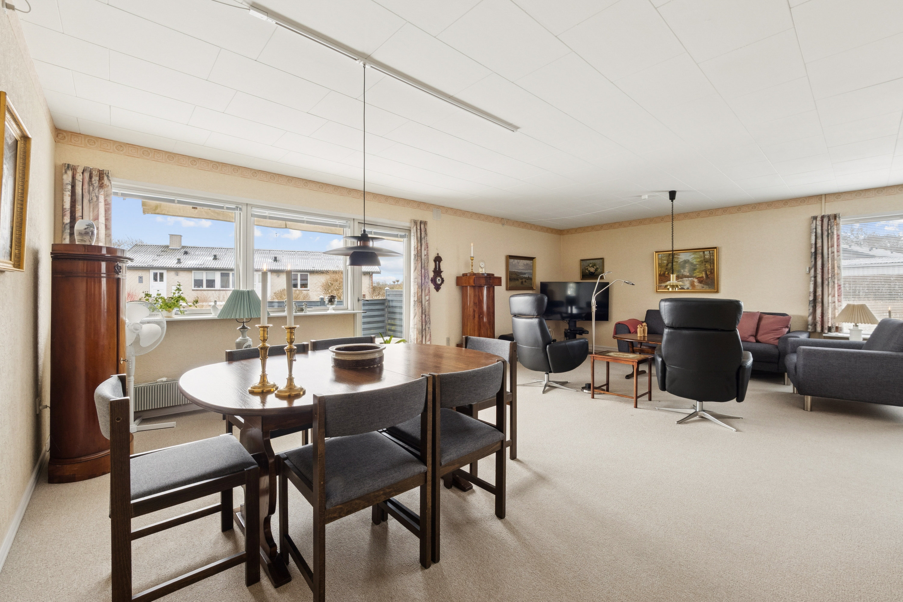 Fremhævet stue billede i fuldskærmstilstand. Billede af Margrethevej 7, Oddense, 7860 Spøttrup