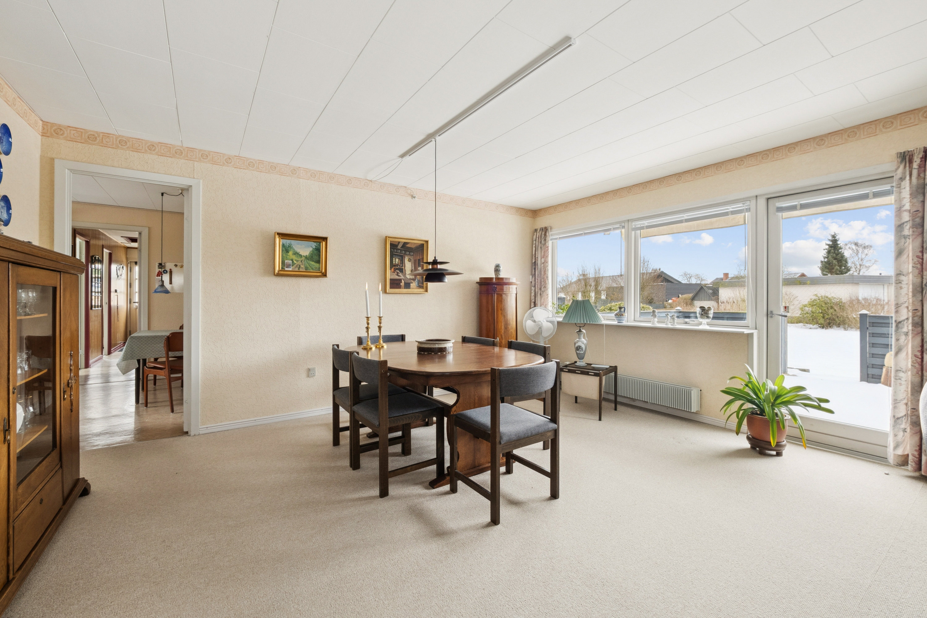 Fremhævet stue billede i fuldskærmstilstand. Billede af Margrethevej 7, Oddense, 7860 Spøttrup