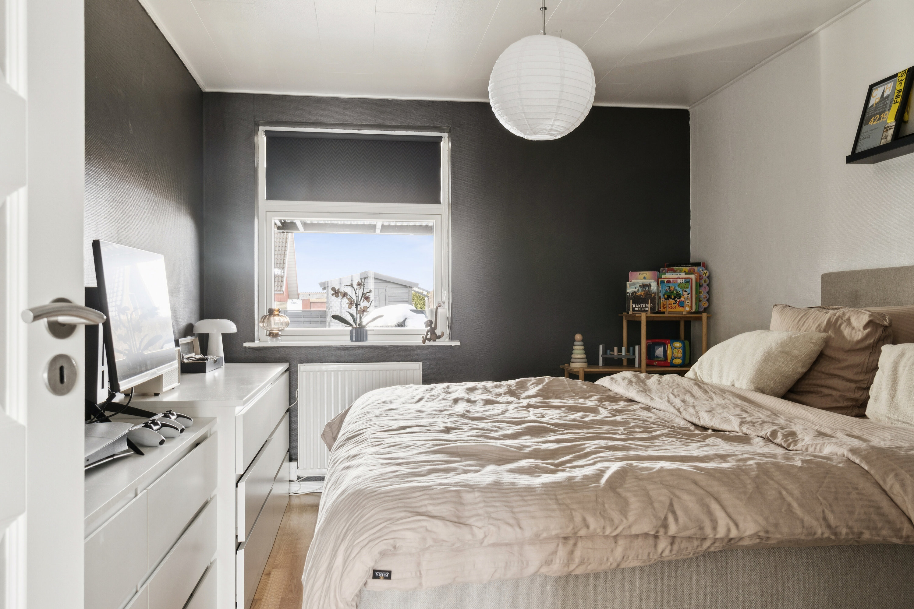 Fremhævet soveværelse billede i fuldskærmstilstand. Billede af Lærkevej 22, 4261 Dalmose