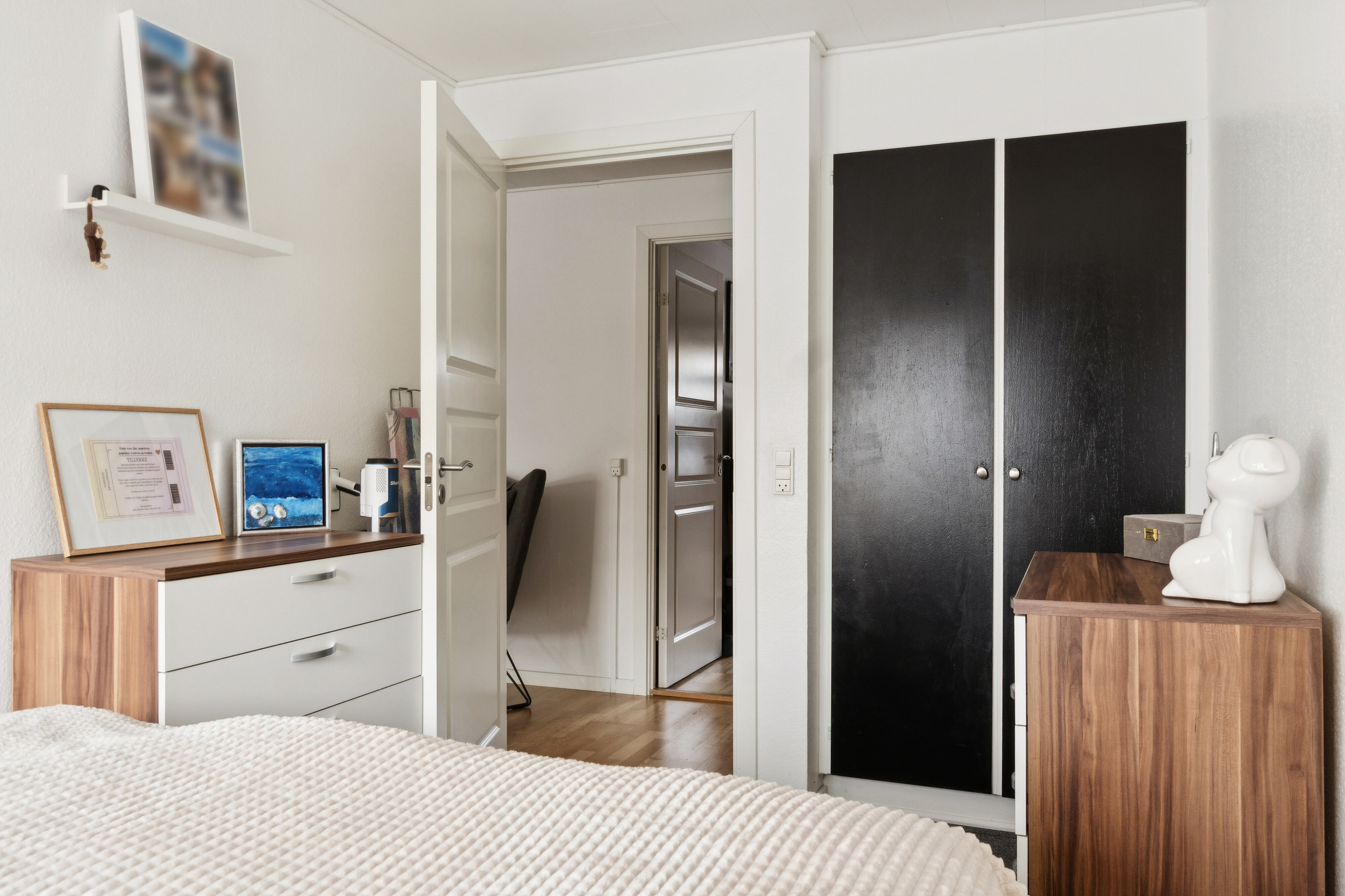 Fremhævet soveværelse billede i fuldskærmstilstand. Billede af Lærkevej 22, 4261 Dalmose