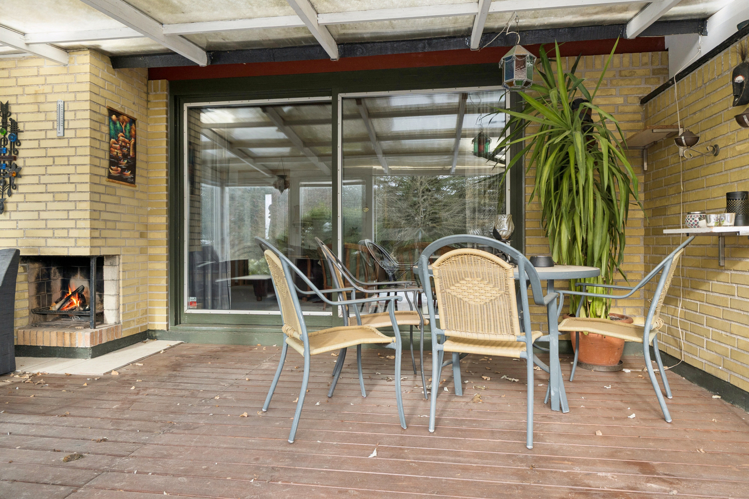 Fremhævet overdækket terrasse billede i fuldskærmstilstand. Billede af Toftevej 9, Ordrup, 4060 Kirke Såby