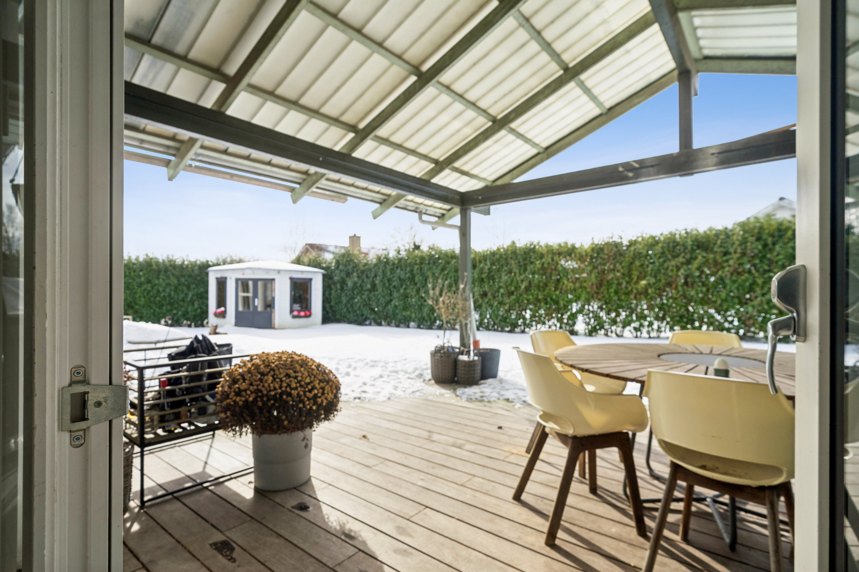 Fremhævet terrasse billede i fuldskærmstilstand. Billede af Tværskiftet 7A, 2730 Herlev