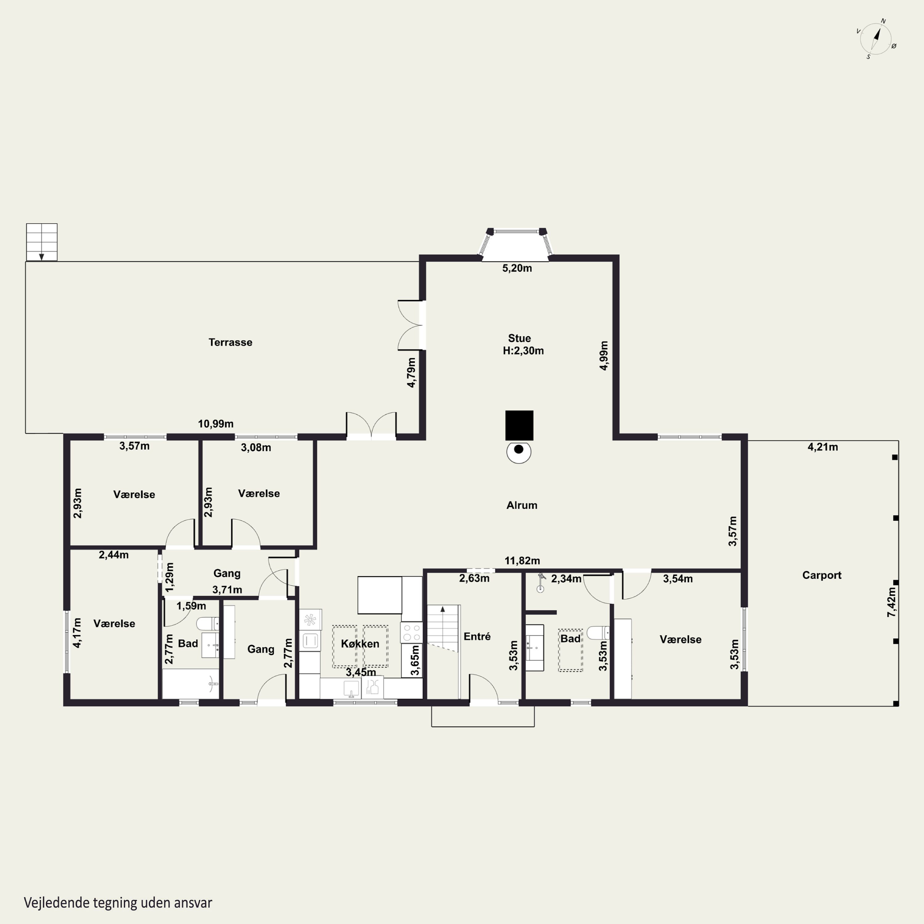 Plantegninger billede af Nørreås 81, 4200 Slagelse