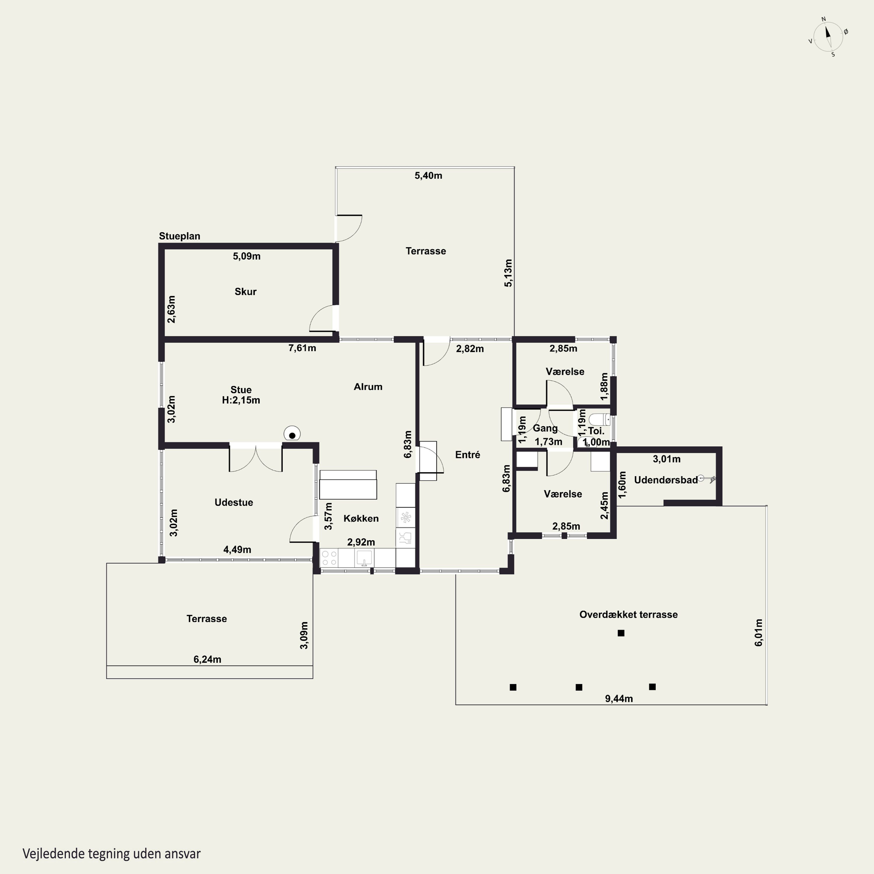 Plantegninger billede af Skovsangervej 8, St Kongsmark, 4200 Slagelse