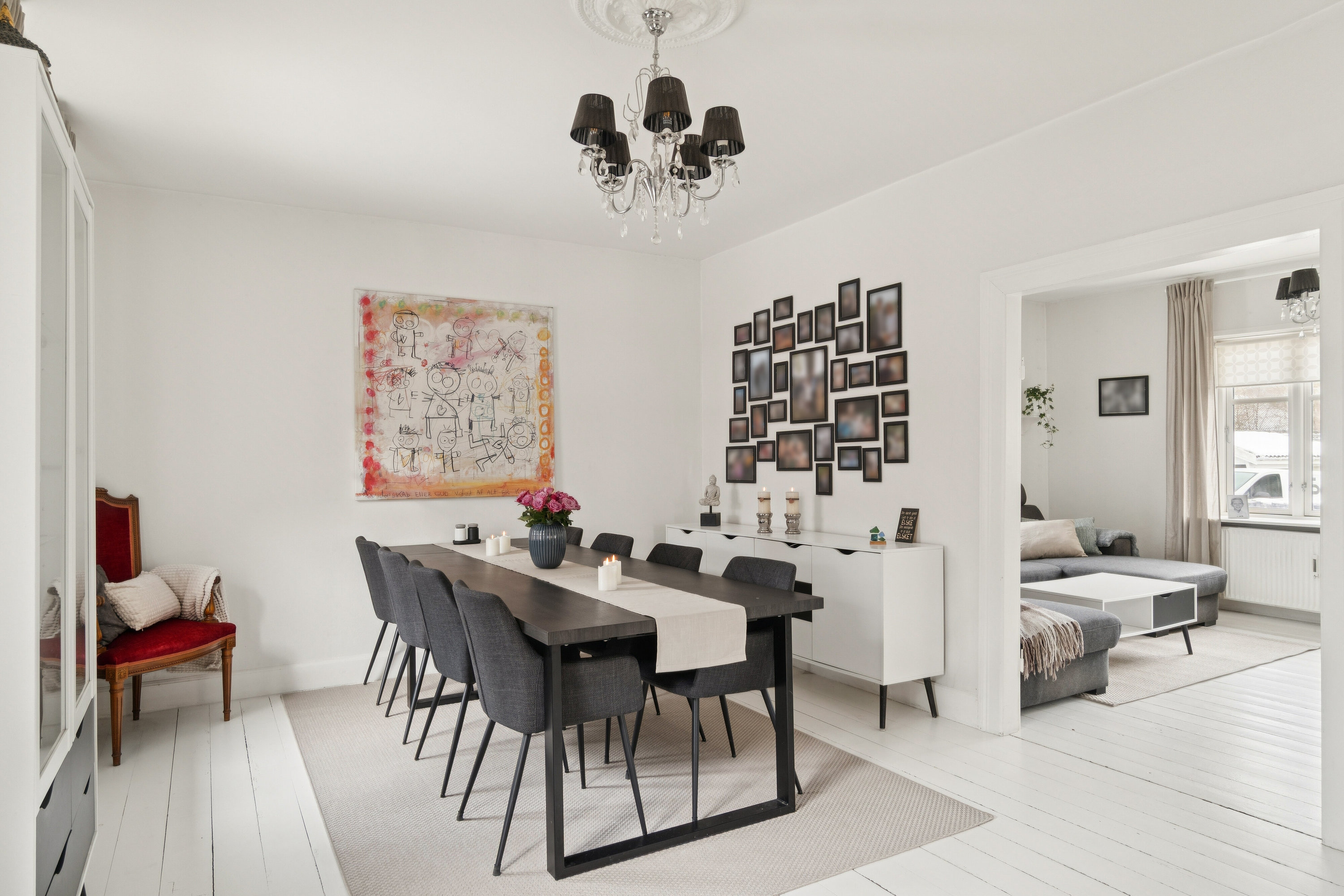 Fremhævet spisestue billede i fuldskærmstilstand. Billede af Holmevej 50, Brandelev, 4700 Næstved
