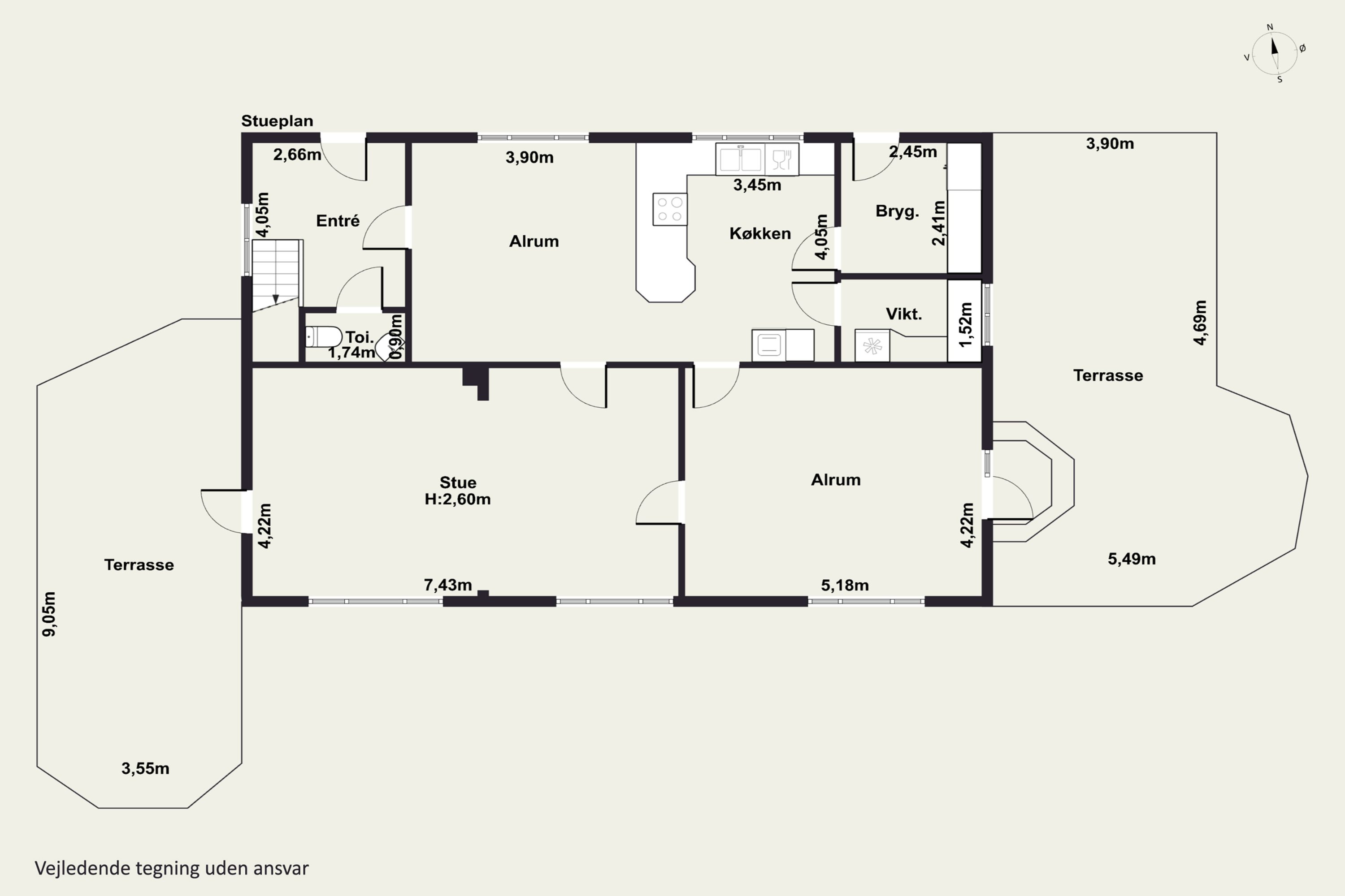 Plantegninger billede af Snesere Torpvej 30, Snesere Torp, 4733 Tappernøje