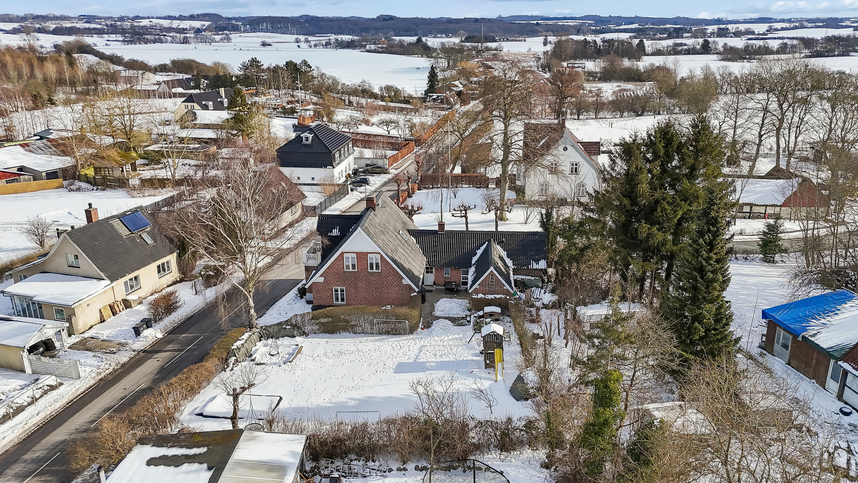 Fremhævet luftfoto billede i fuldskærmstilstand. Billede af Holmevej 50, Brandelev, 4700 Næstved