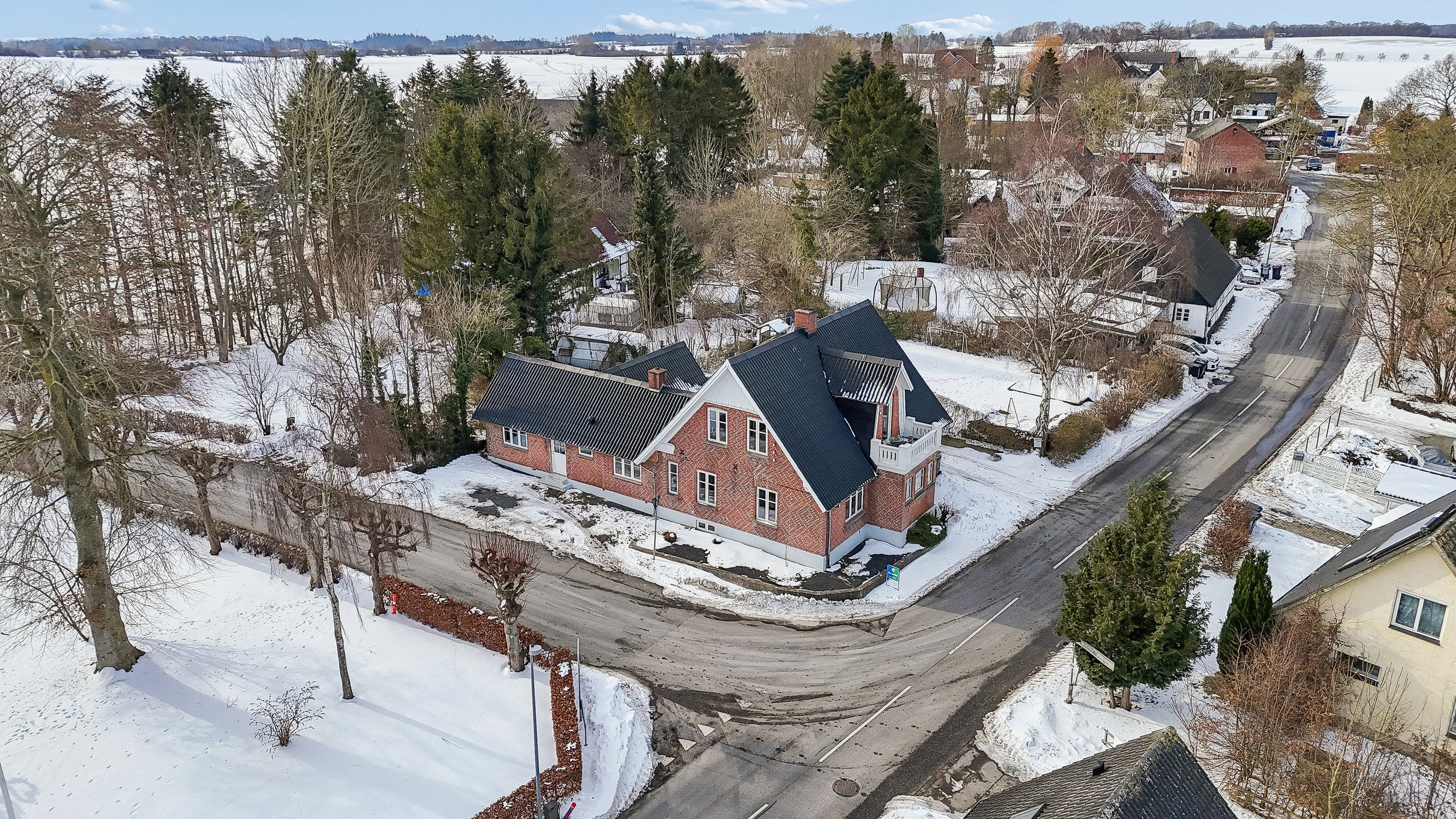 Fremhævet luftfoto billede i fuldskærmstilstand. Billede af Holmevej 50, Brandelev, 4700 Næstved
