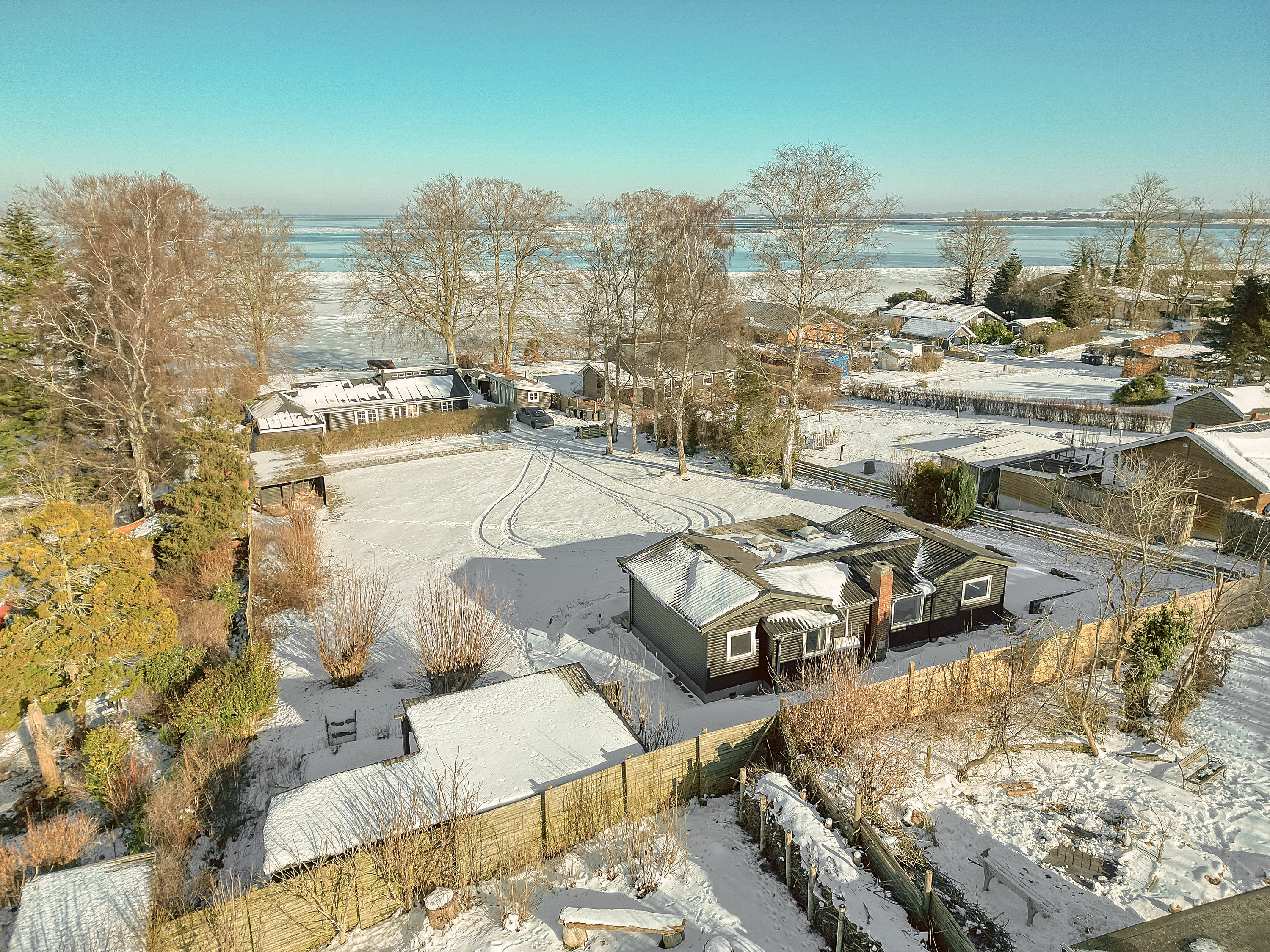 Fremhævet luftfoto billede i fuldskærmstilstand. Billede af Løserup Strandvej 4, Løserup, 4300 Holbæk