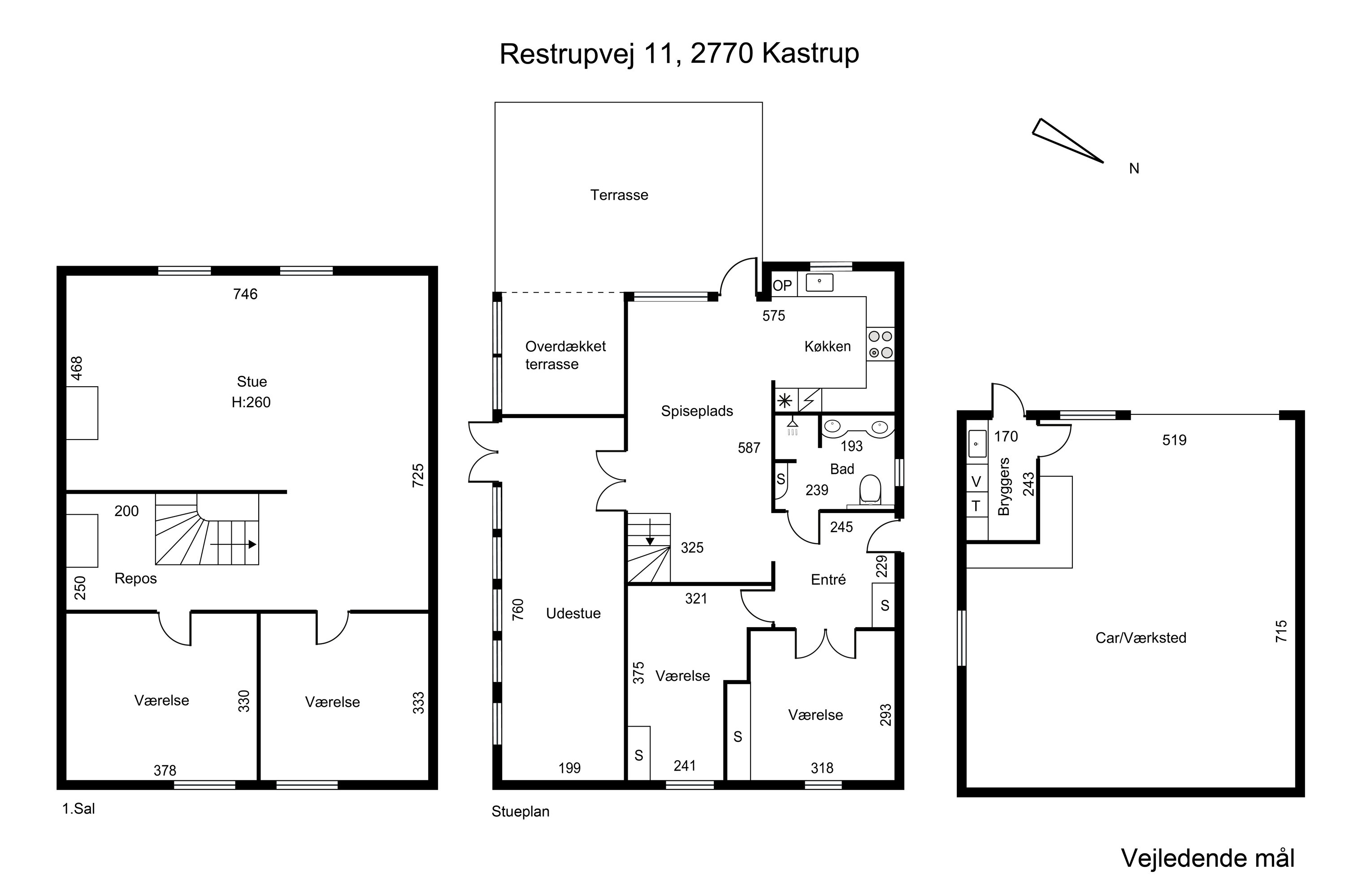 Plantegninger billede af Restrupvej 11, 2770 Kastrup