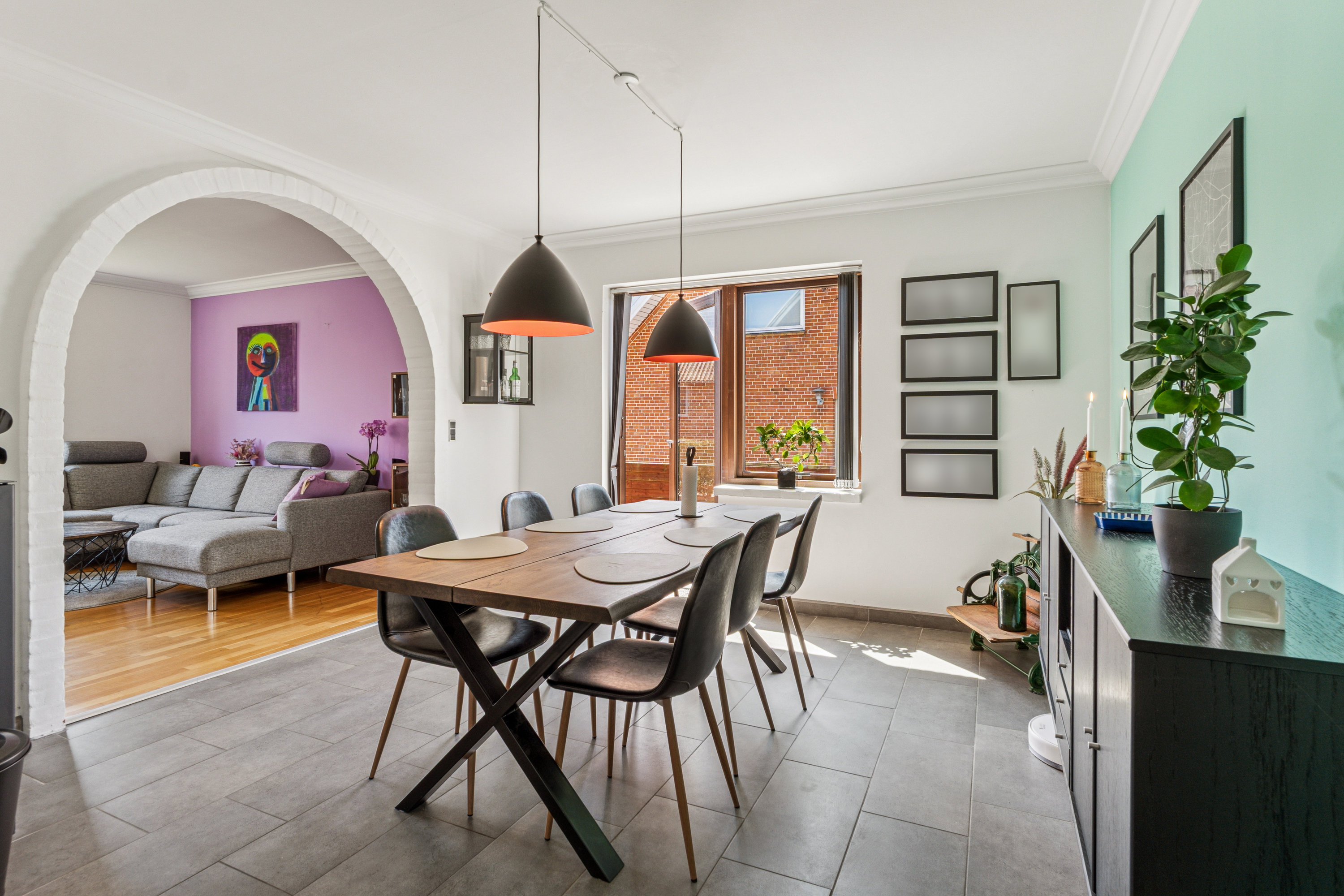 Fremhævet spisestue billede i fuldskærmstilstand. Billede af Langgade 1, Fjelstervang, 6933 Kibæk