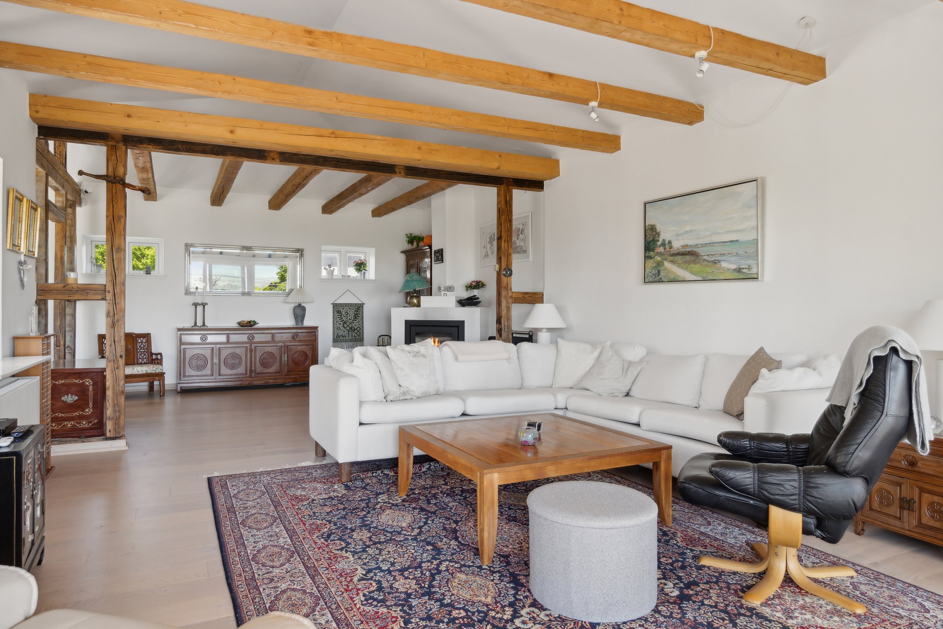 Fremhævet stue billede i fuldskærmstilstand. Billede af Fjordvænget 13, 4581 Rørvig