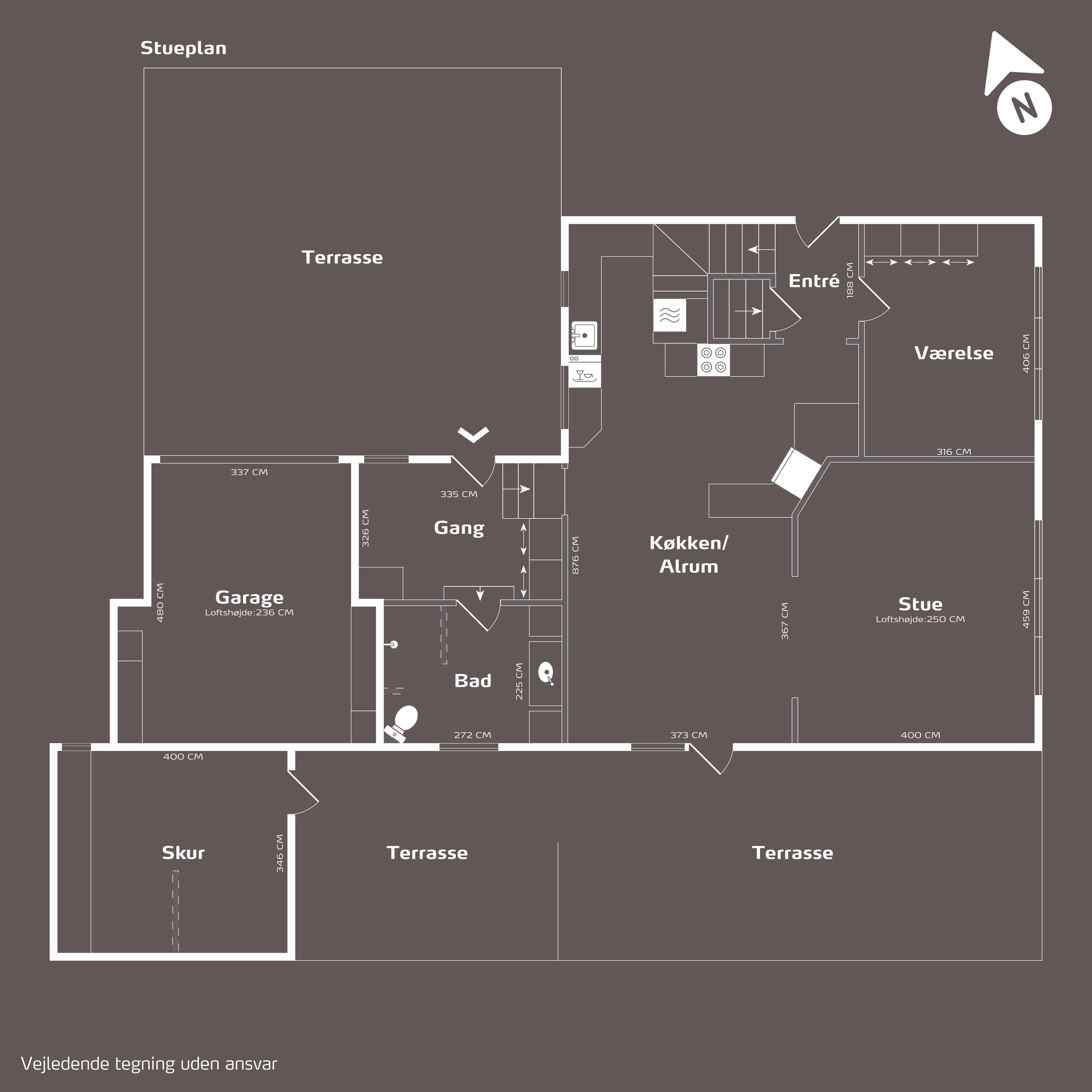 Plantegninger billede af Langgade 1, Fjelstervang, 6933 Kibæk