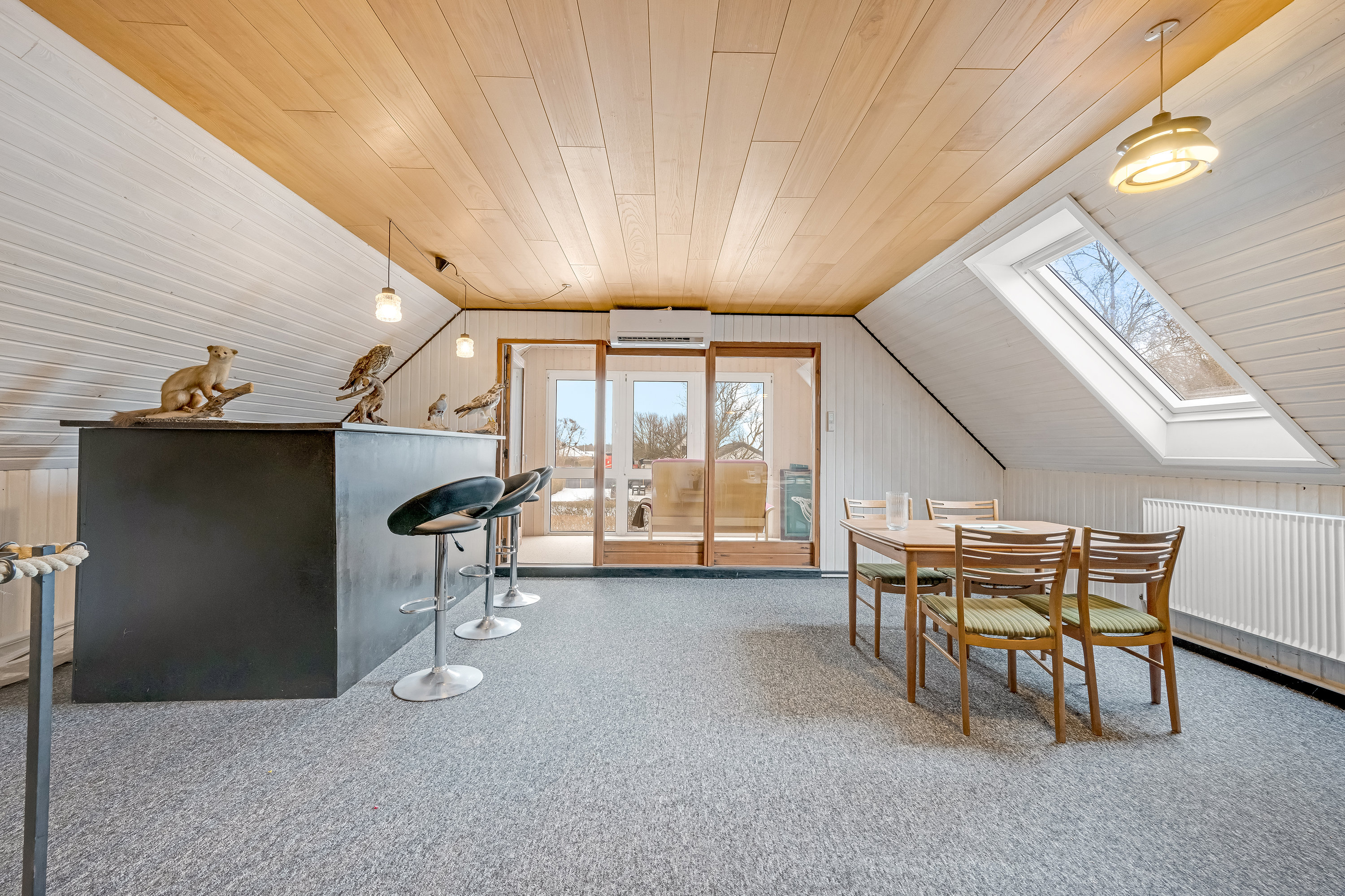 Fremhævet stue billede i fuldskærmstilstand. Billede af Hjortevej 7, Hee, 6950 Ringkøbing