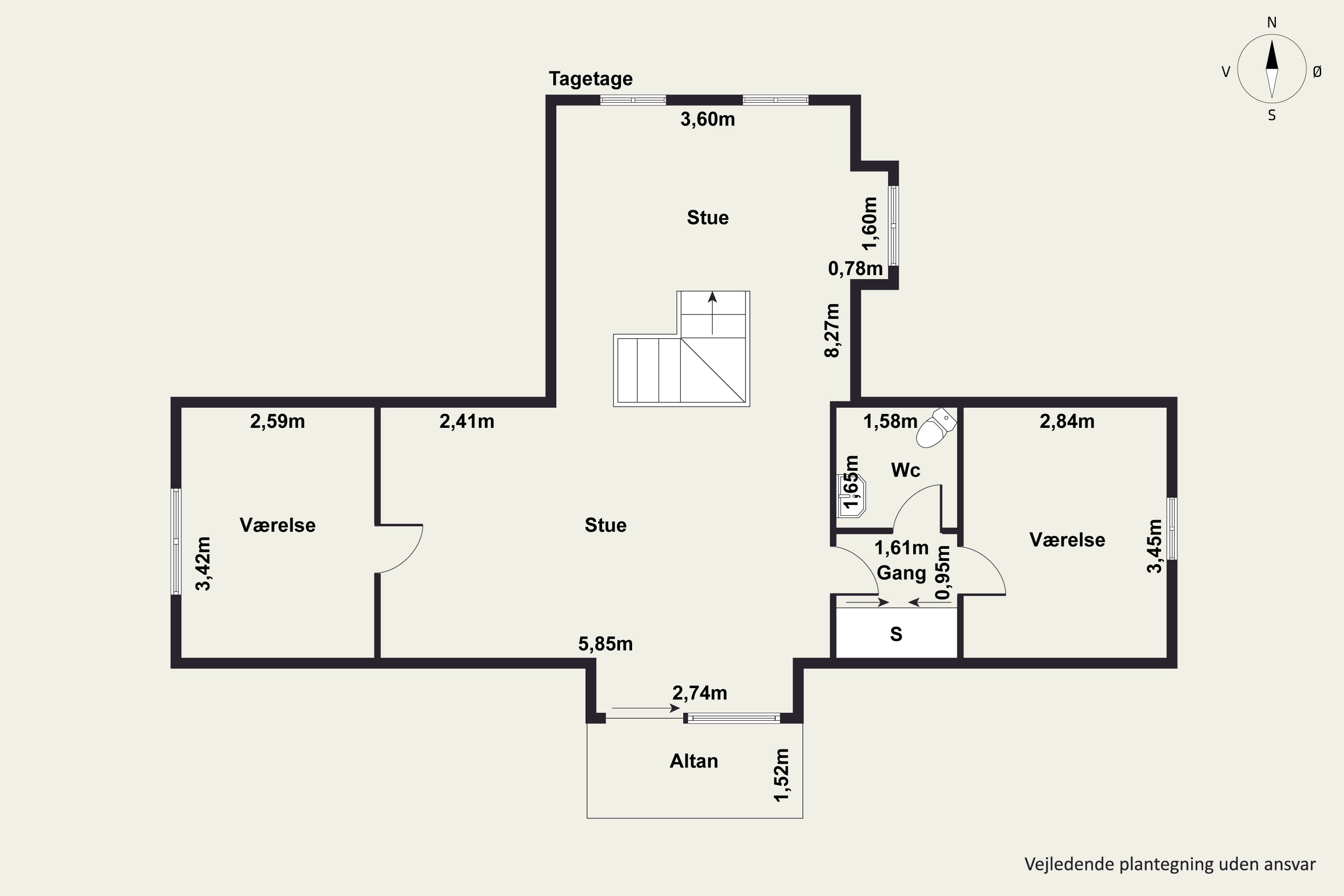 Plantegninger billede af Karlbyvej 1, Karlby, 9500 Hobro