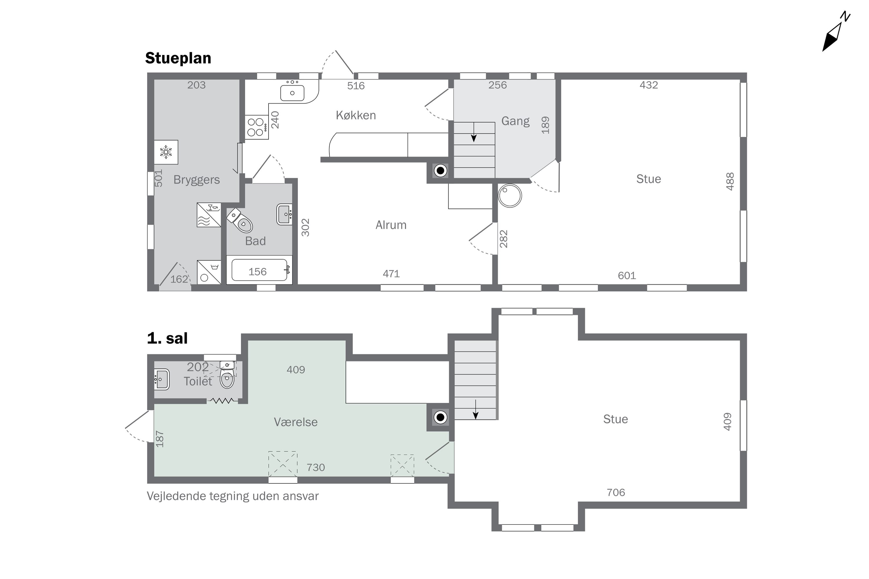 Plantegninger billede af Brøddegade 39, 3760 Gudhjem