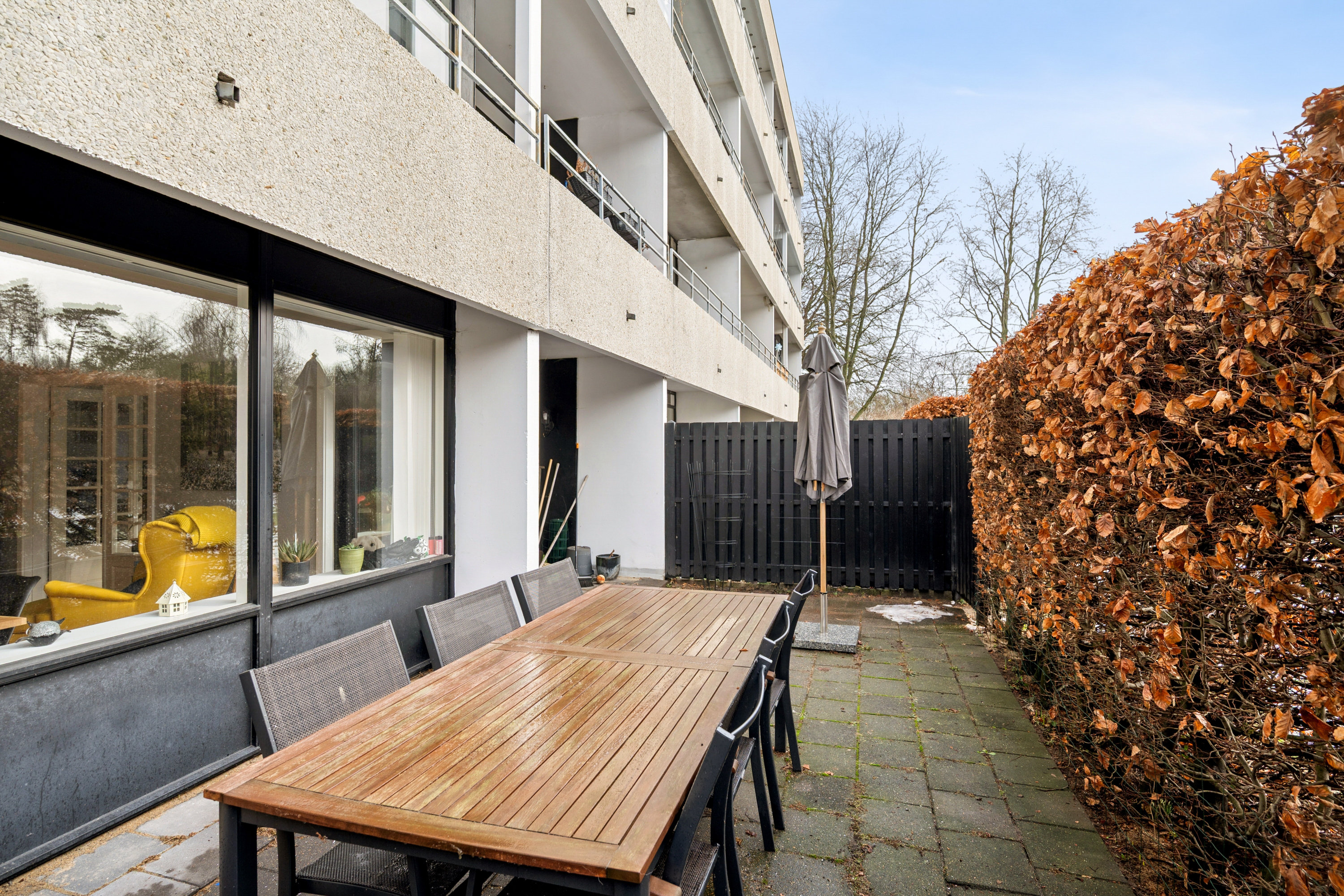 Fremhævet terrasse billede i fuldskærmstilstand. Billede af Kantorparken 26, st.. tv., 8240 Risskov