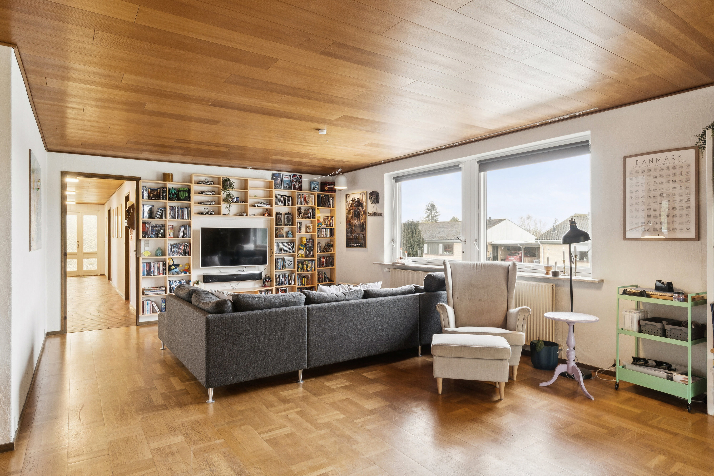 Fremhævet stue billede i fuldskærmstilstand. Billede af Rødkælkevej 3, 4250 Fuglebjerg