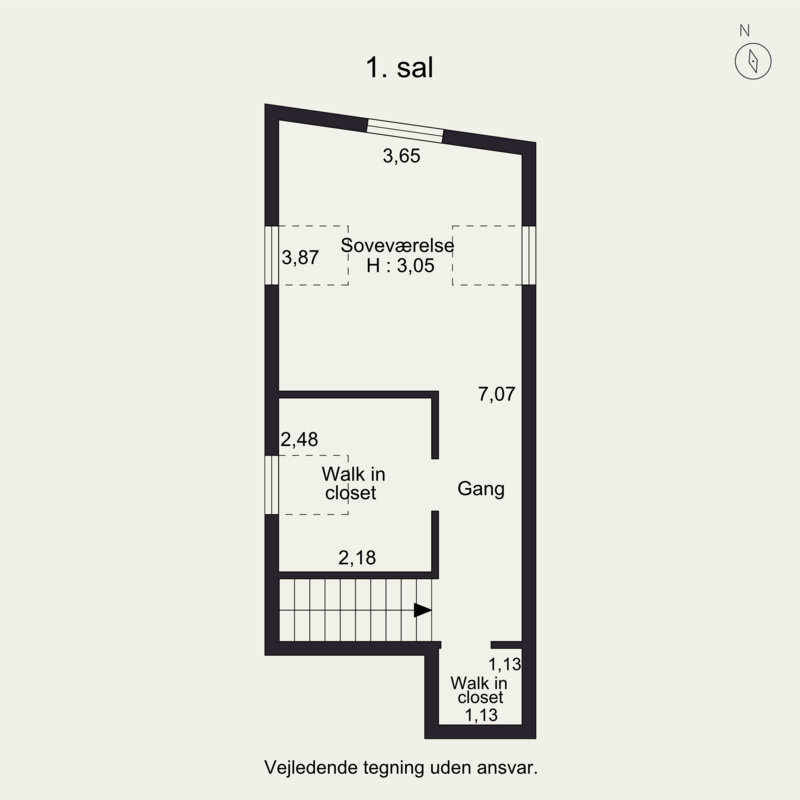 Plantegninger billede af Bjerregade 28, 2. tv., 8700 Horsens