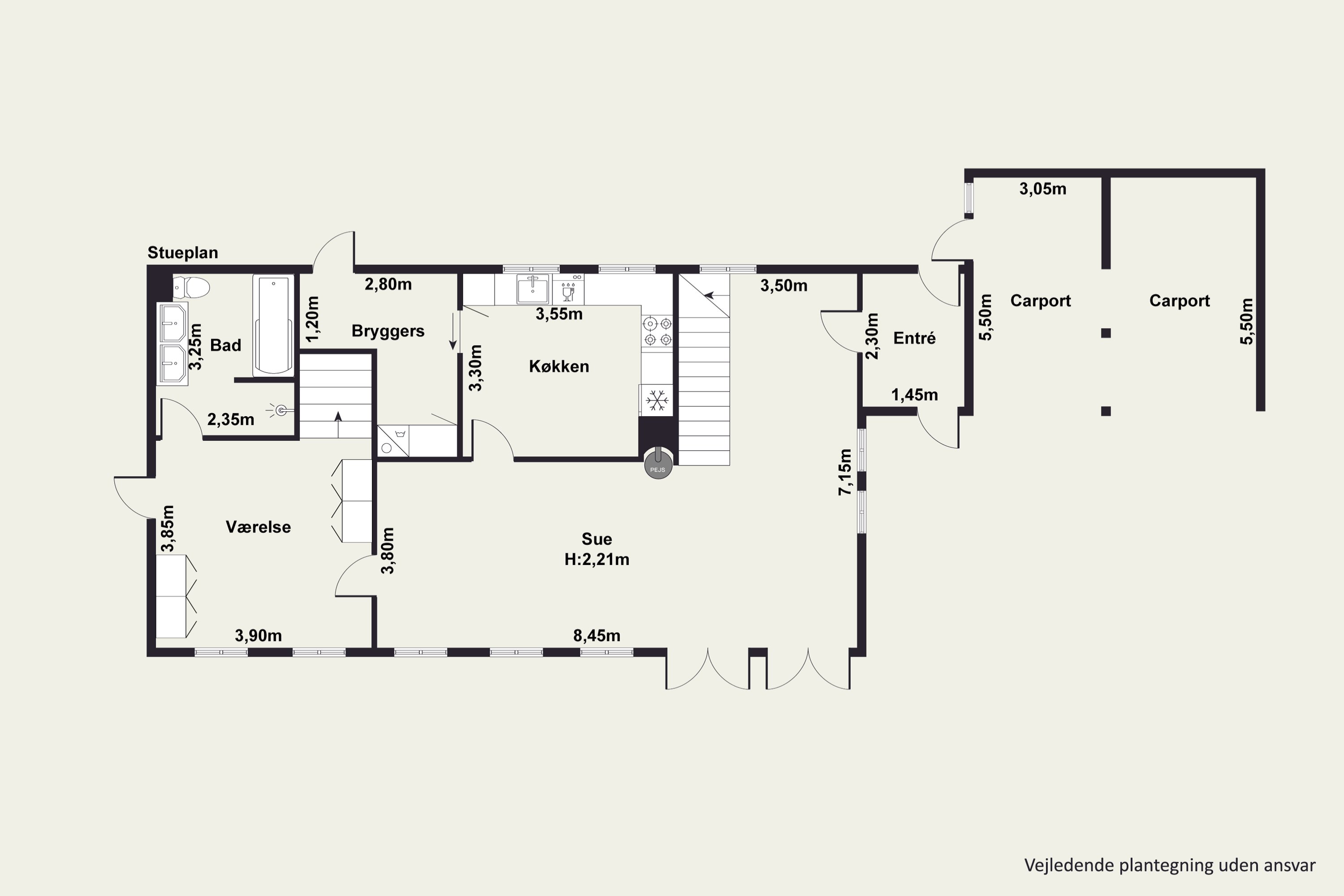 Plantegninger billede af Kallehavevej 51, Tebbestrup, 8940 Randers SV