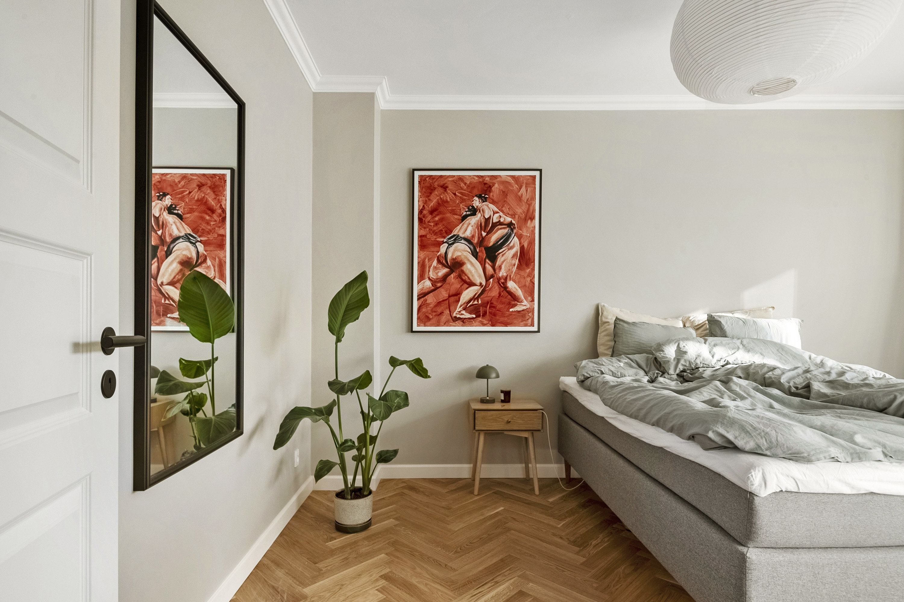 Fremhævet soveværelse billede i fuldskærmstilstand. Billede af Ivar Huitfeldts Gade 81, st.. tv., Trøjborg , 8200 Aarhus N