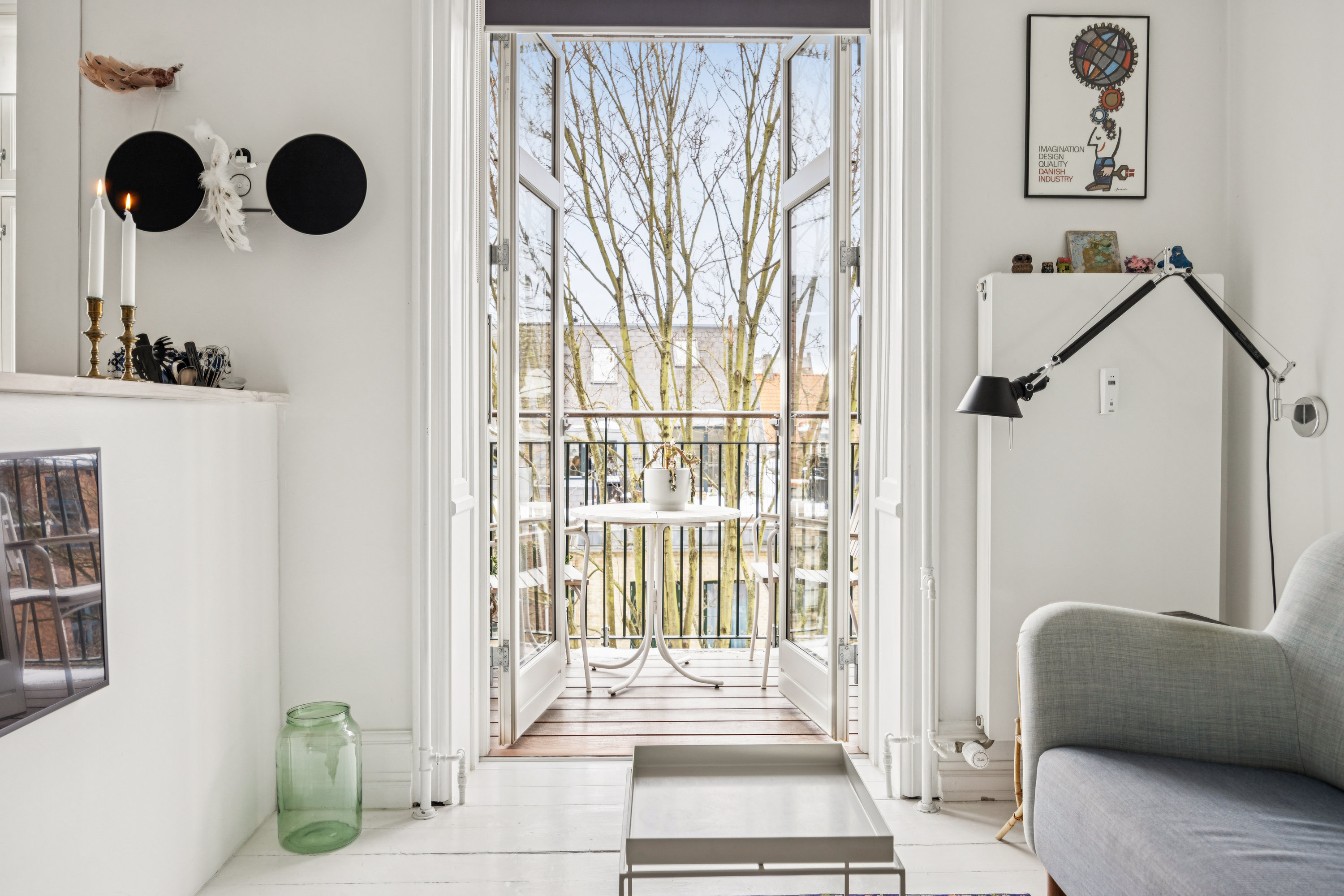 Fremhævet stue billede i fuldskærmstilstand. Billede af Forhåbningsholms Alle 17C, 3. th., 1904 Frederiksberg C