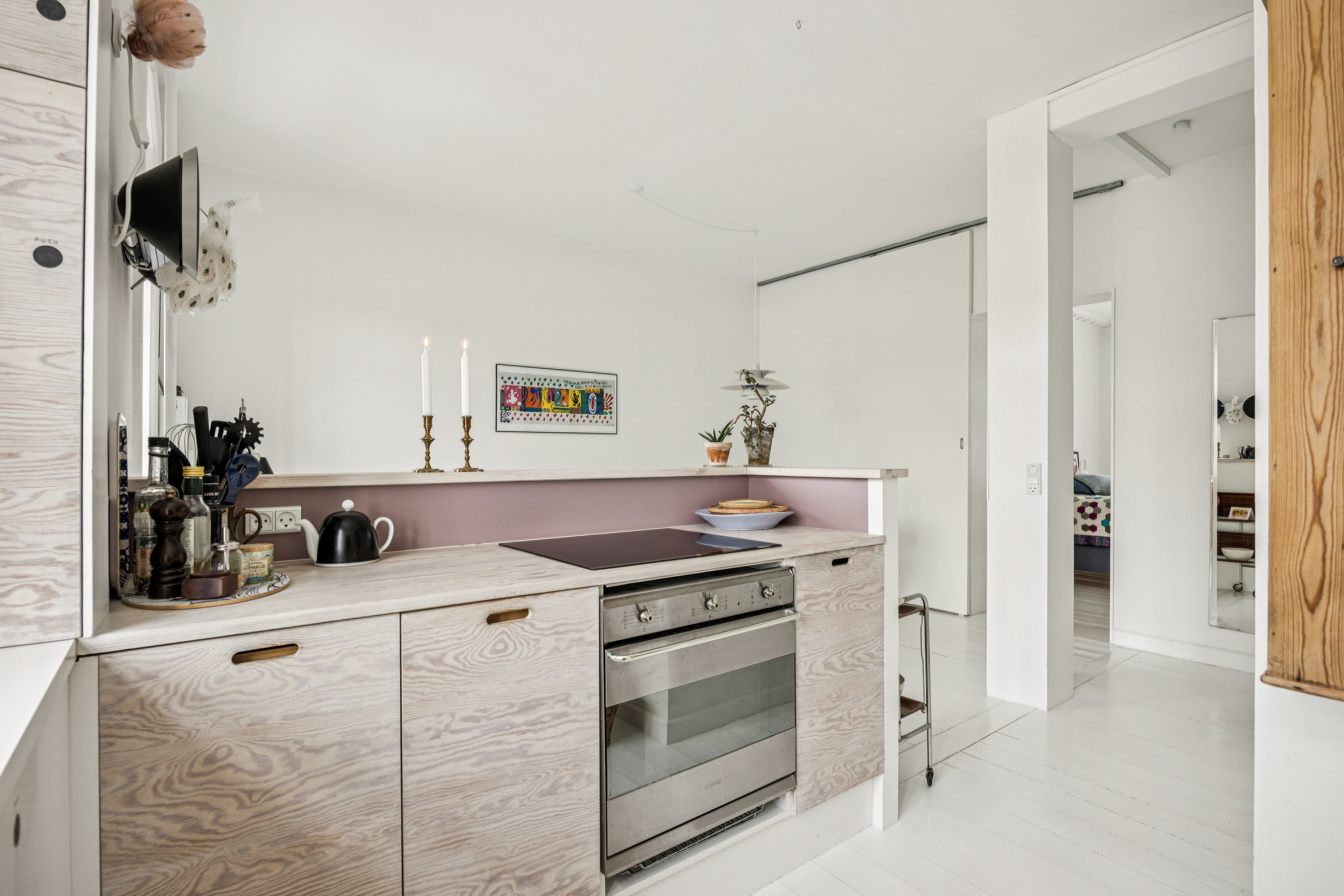 Fremhævet køkken billede i fuldskærmstilstand. Billede af Forhåbningsholms Alle 17C, 3. th., 1904 Frederiksberg C