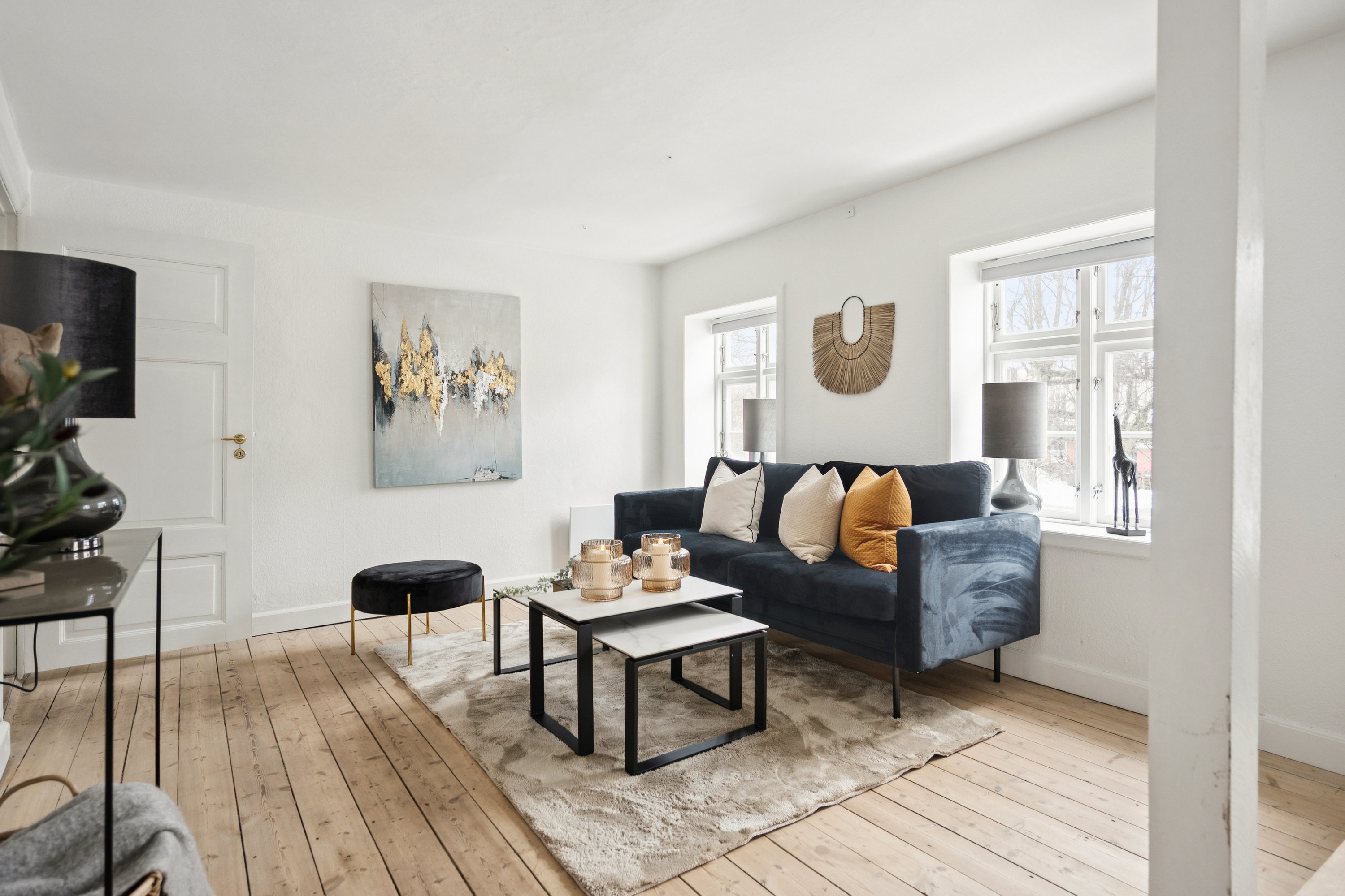 Fremhævet stue billede i fuldskærmstilstand. Billede af Torvegade 1C, 1. th., 3000 Helsingør