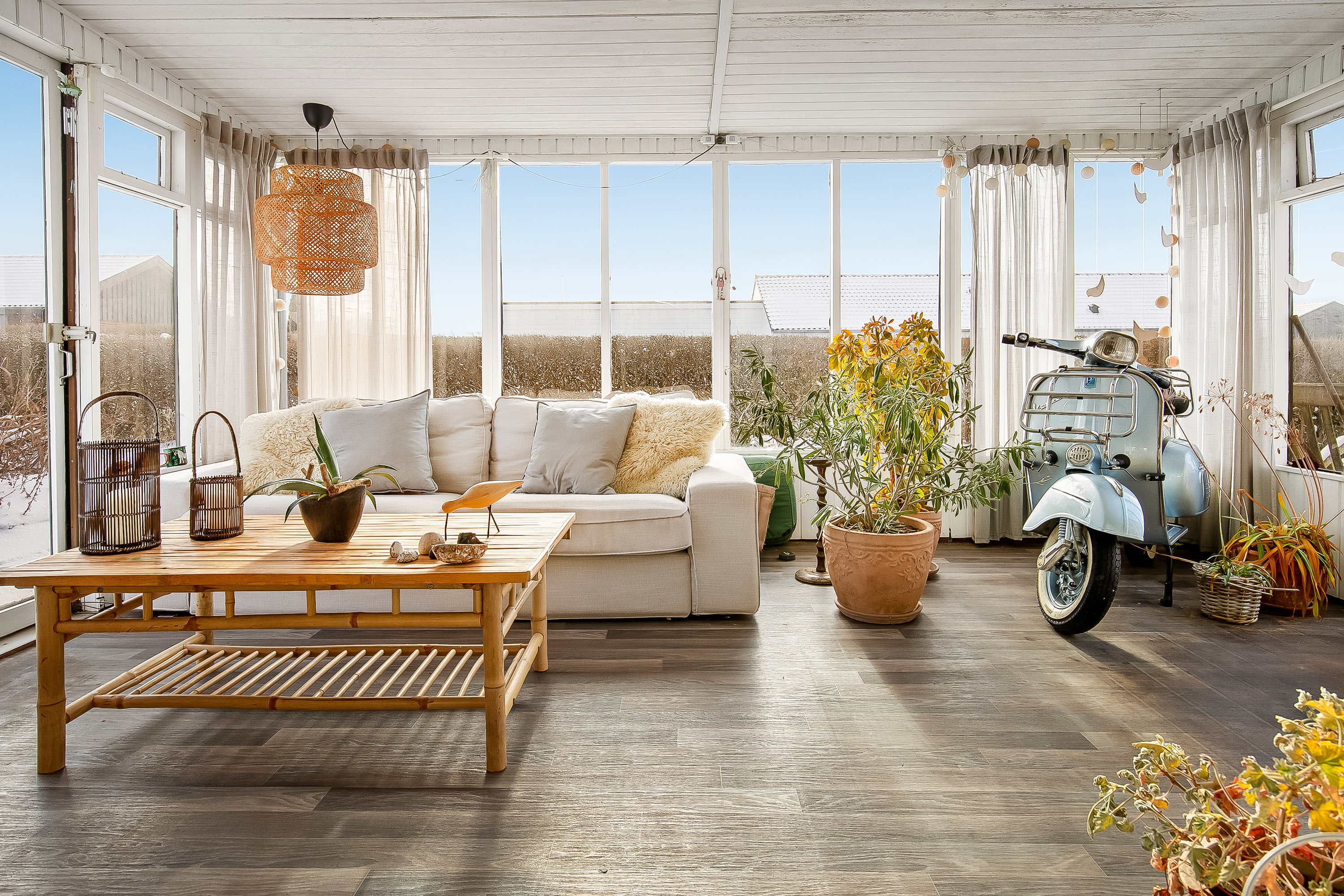 Fremhævet udestue billede i fuldskærmstilstand. Billede af Overager 2, Bredballe, 7120 Vejle Øst