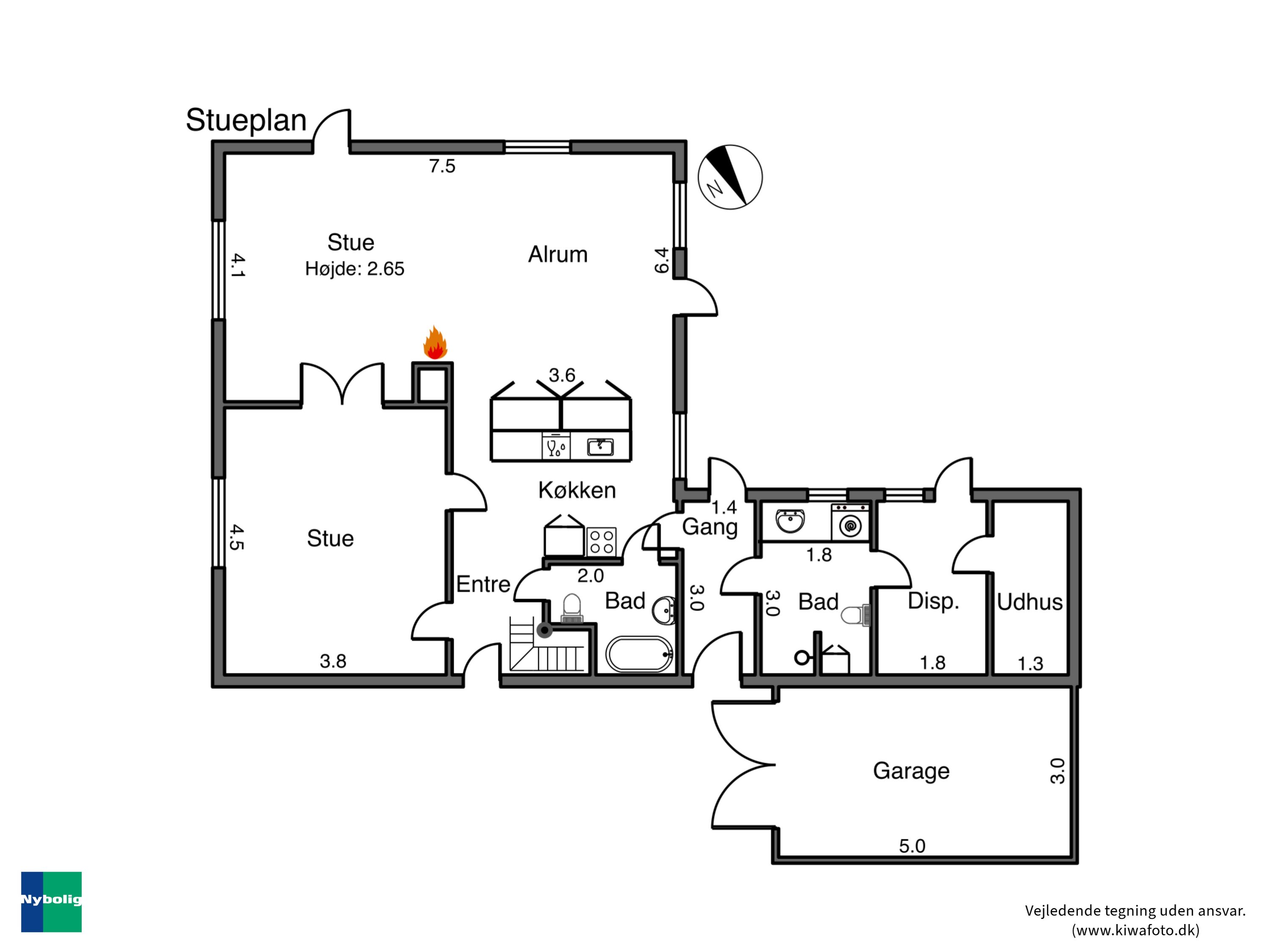 Plantegninger billede af Panumsgade 11, 4941 Bandholm