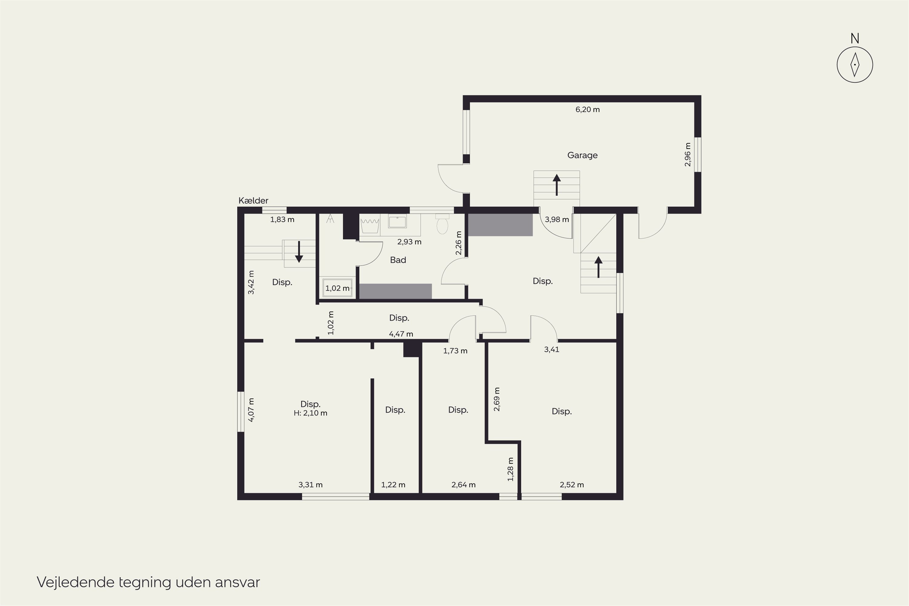 Plantegninger billede af Vangedevej 123, st.., 2820 Gentofte