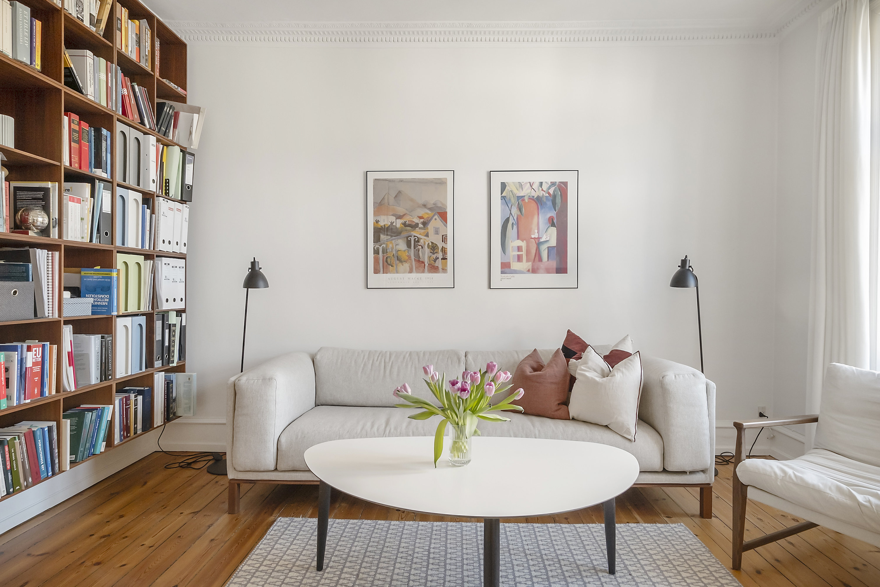 Fremhævet stue billede i fuldskærmstilstand. Billede af Strandparksvej 6, 2. th., 2900 Hellerup