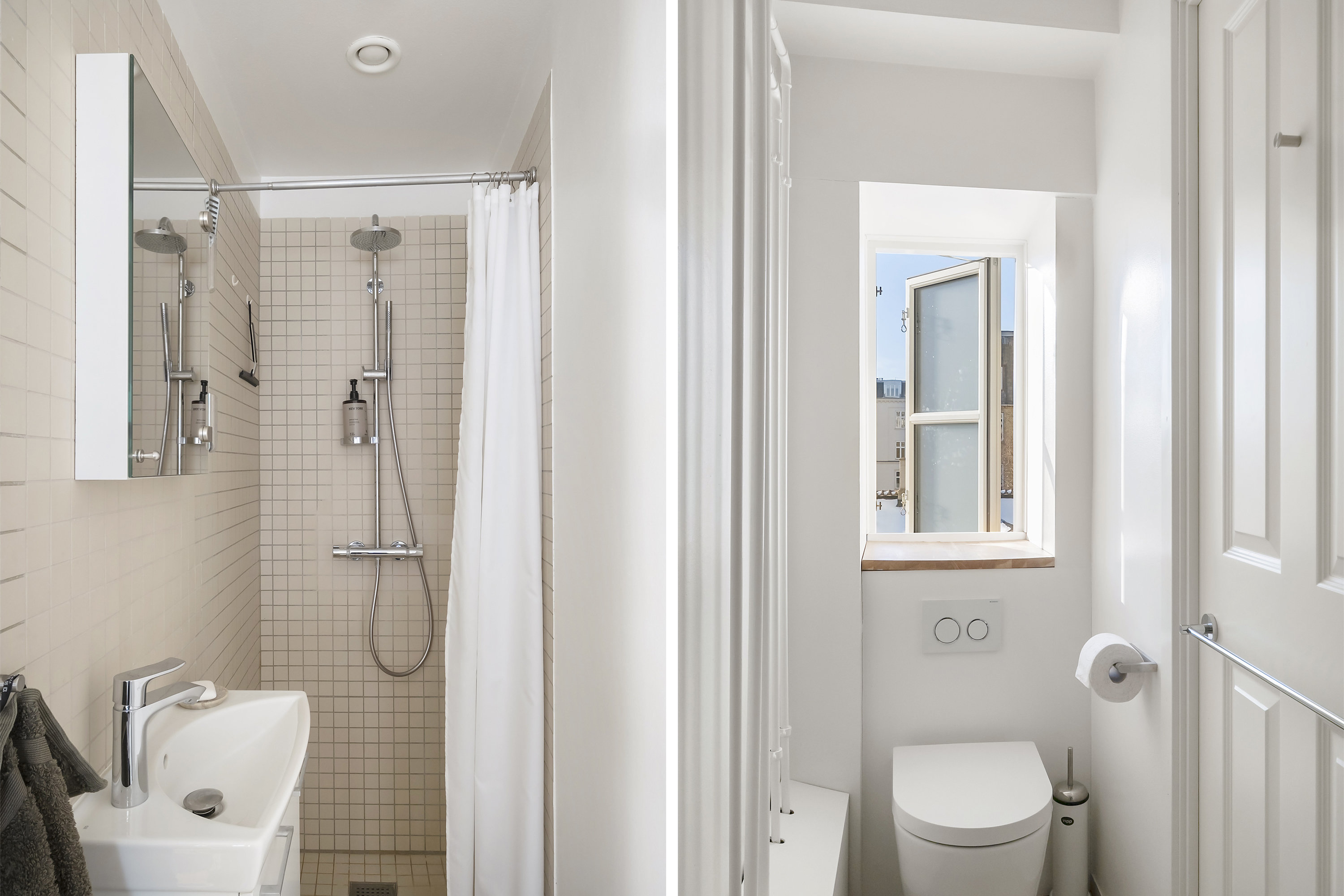 Fremhævet badeværelse billede i fuldskærmstilstand. Billede af Strandparksvej 6, 2. th., 2900 Hellerup